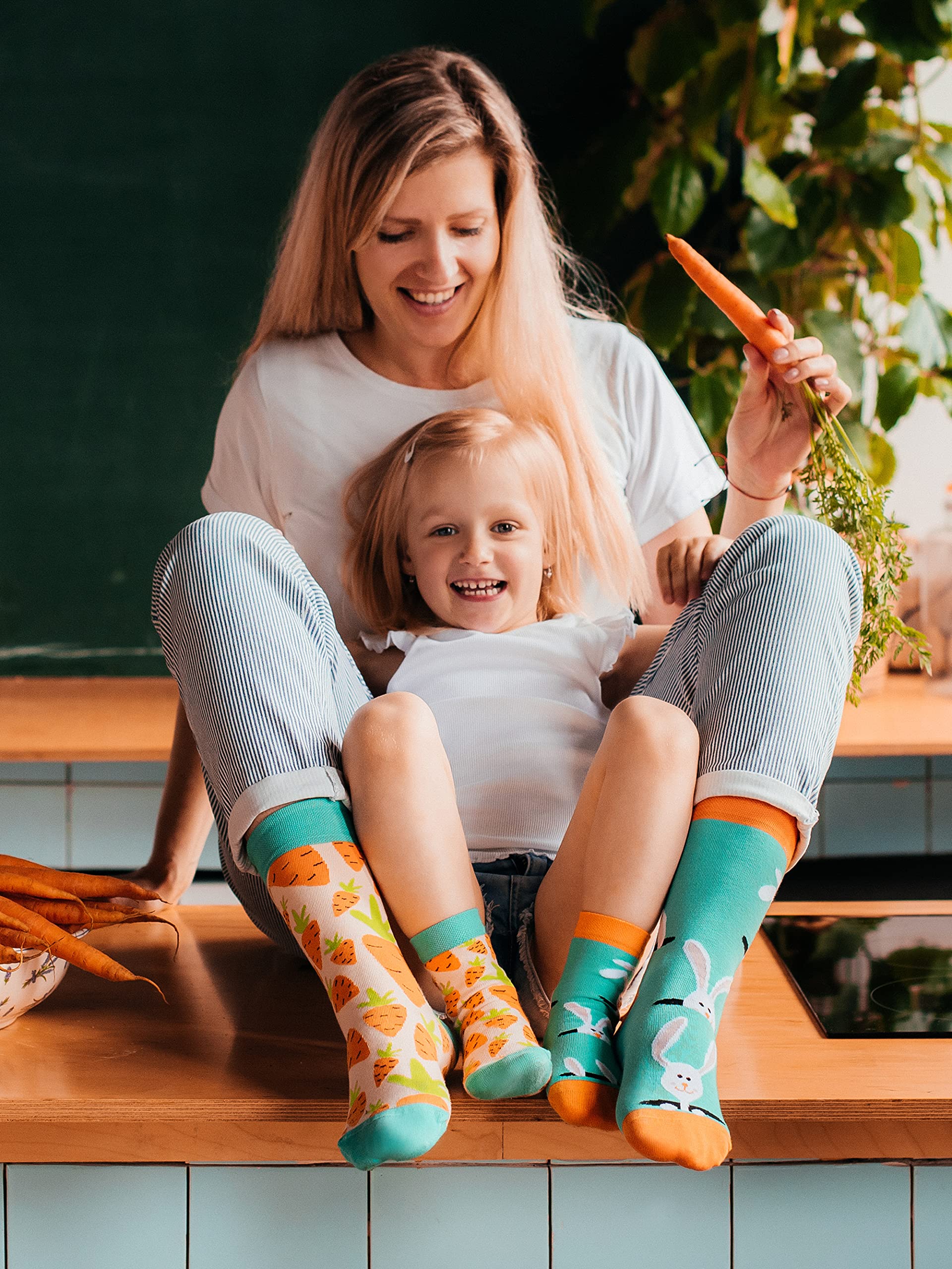 Dedoles Calzini Unisex Donna Uomo & Bambini Calze Cotone con tanti Design divertenti Calcio Bicicletta Piante Cavalli Regalo sinistra destra diversi