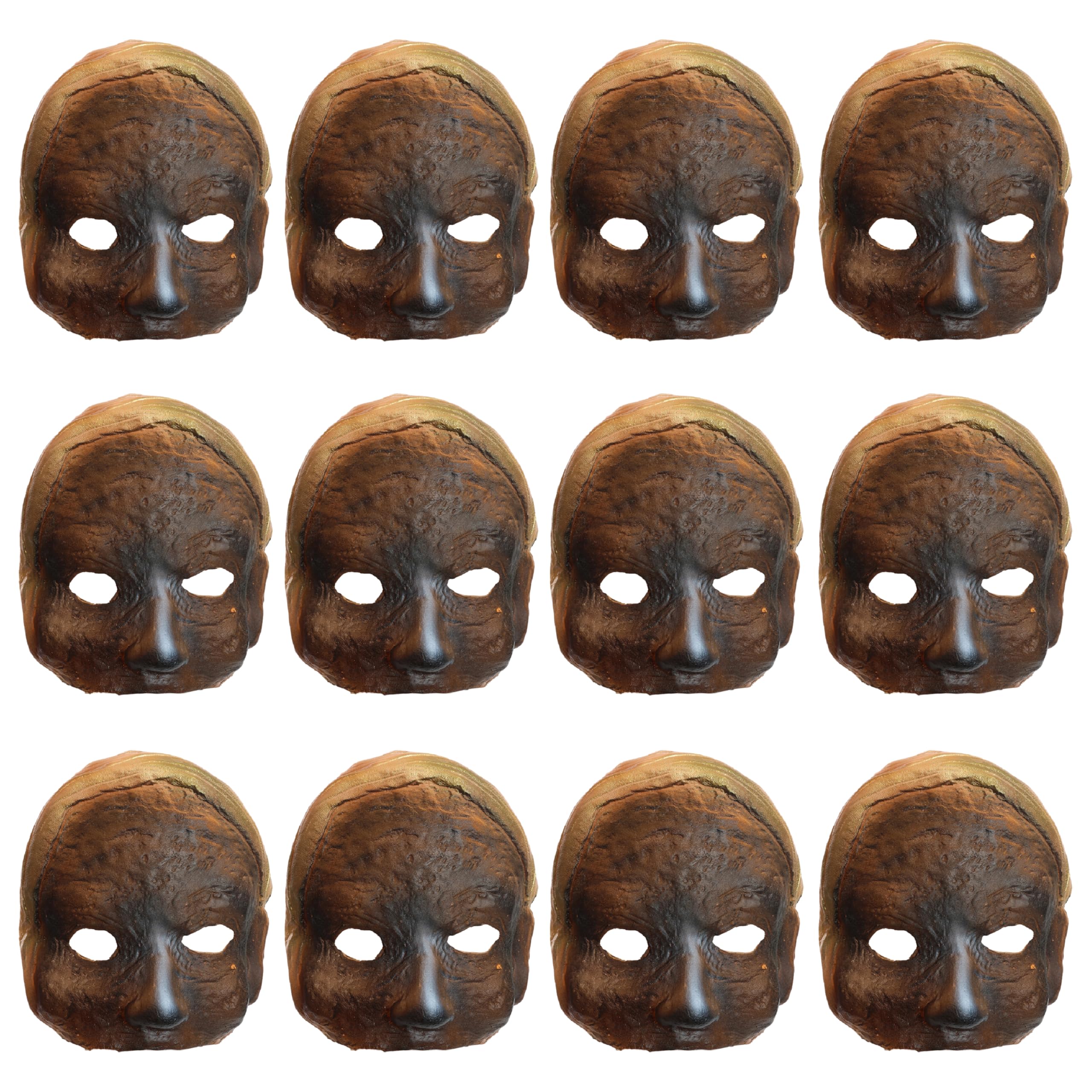 Unwrapped Mummy Halloween Mask – Pack Of 24 - Spooky Latex Fancy Dress Accessory for Halloween Parties & Costume Events