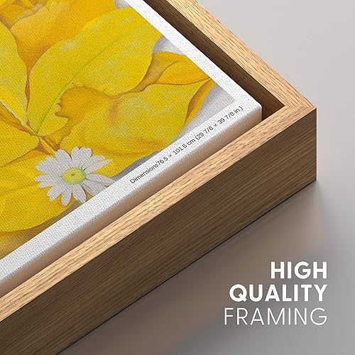 Miniatura 125 de IDEA4WALL - Lienzo enmarcado con impresión de arte abstracto listo para colgar en la pared de la sala y habitación Bs06-2103-famoso-m15