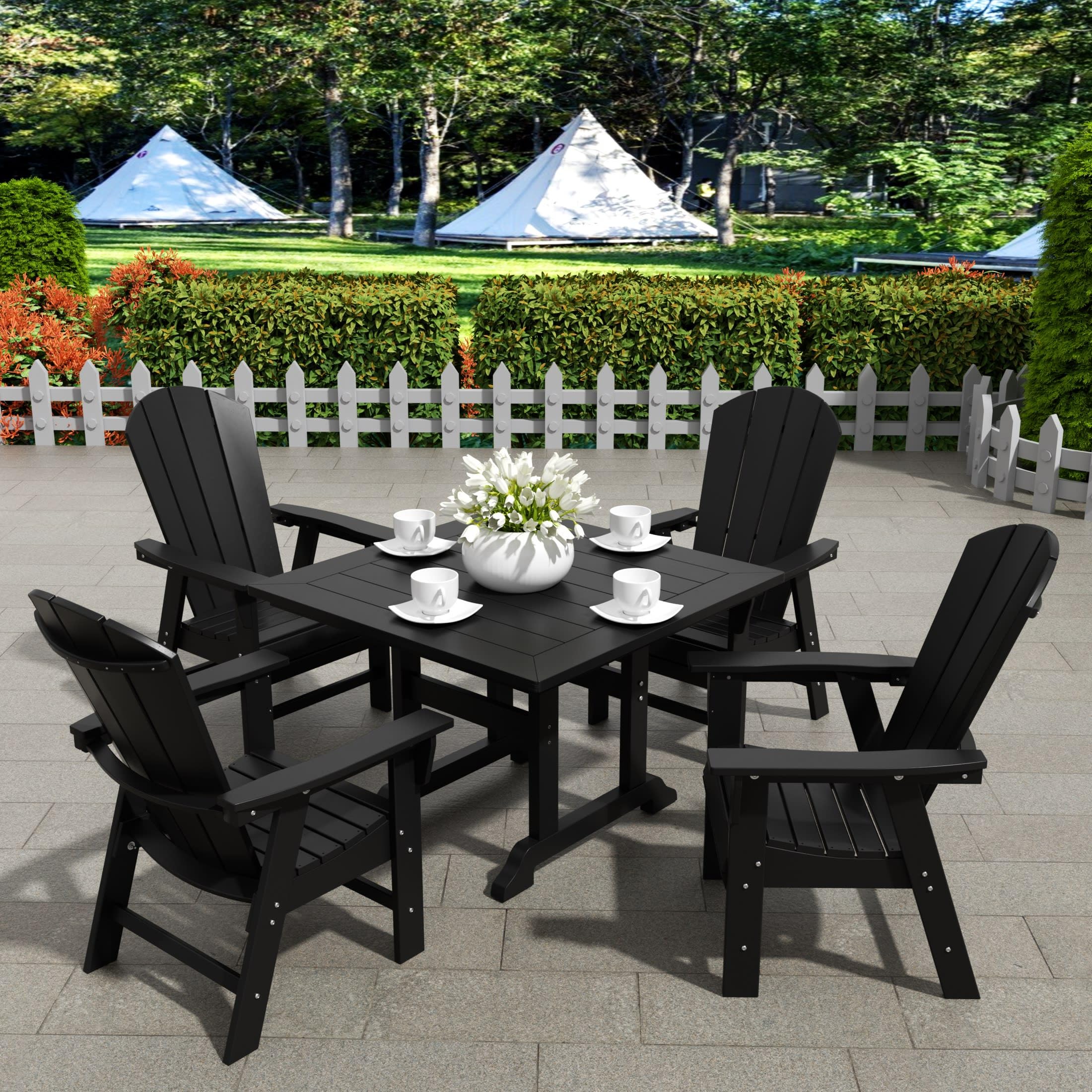 Amazon.com: WestinTrends Malibu 5 Piece Adirondack Outdoor Dining