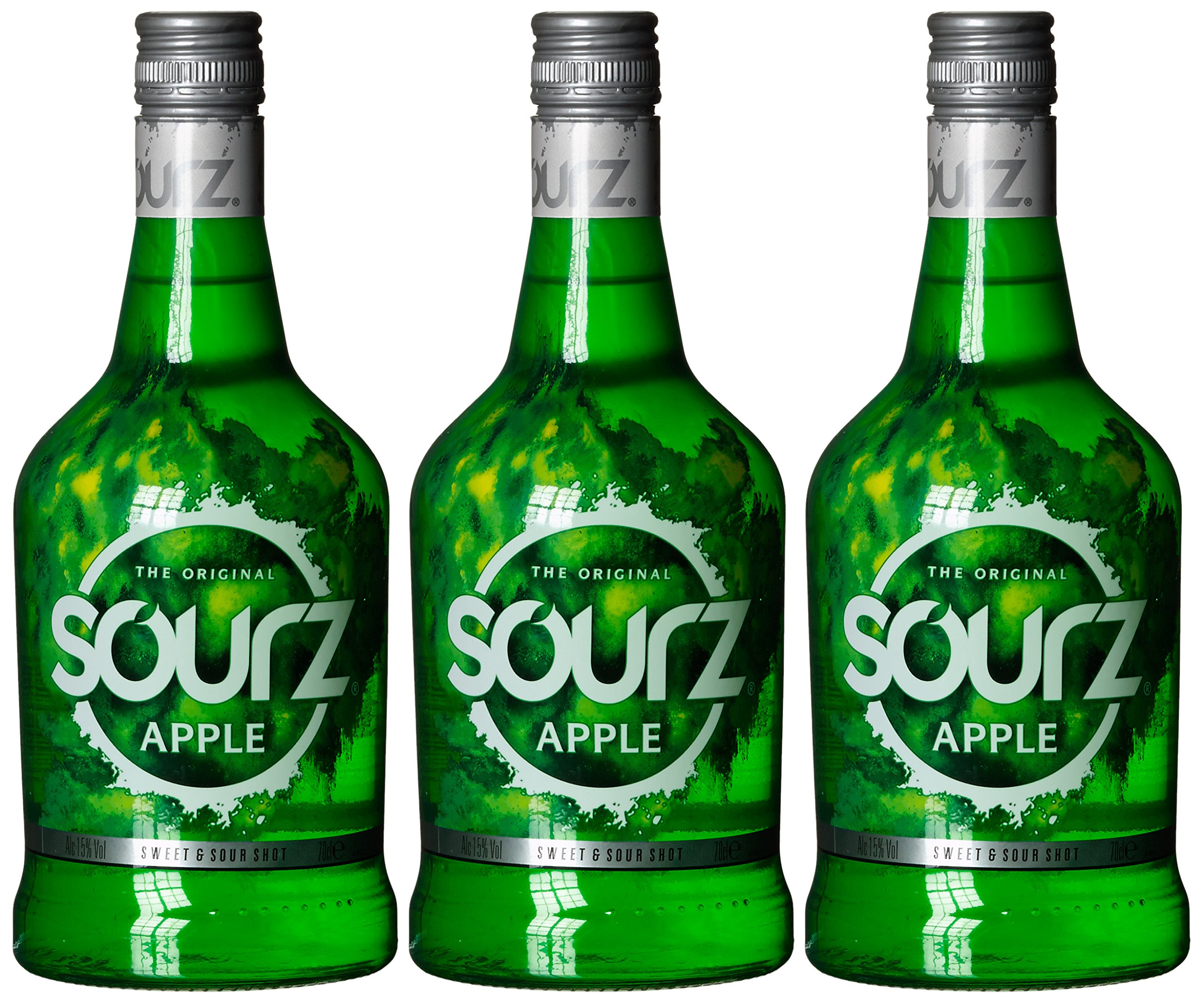 Sourz Apple | Sweet & Sour Likör | 15 % vol |700 ml Einzelflasche