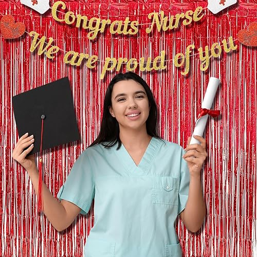 Miniatura 7 de BRAVESHINE - Cortina de flecos de papel de oropel con purpurina roja, 2 unidades de 3.2 x 8.2 pies para fotos de fiestas de niña, cumpleaños, San