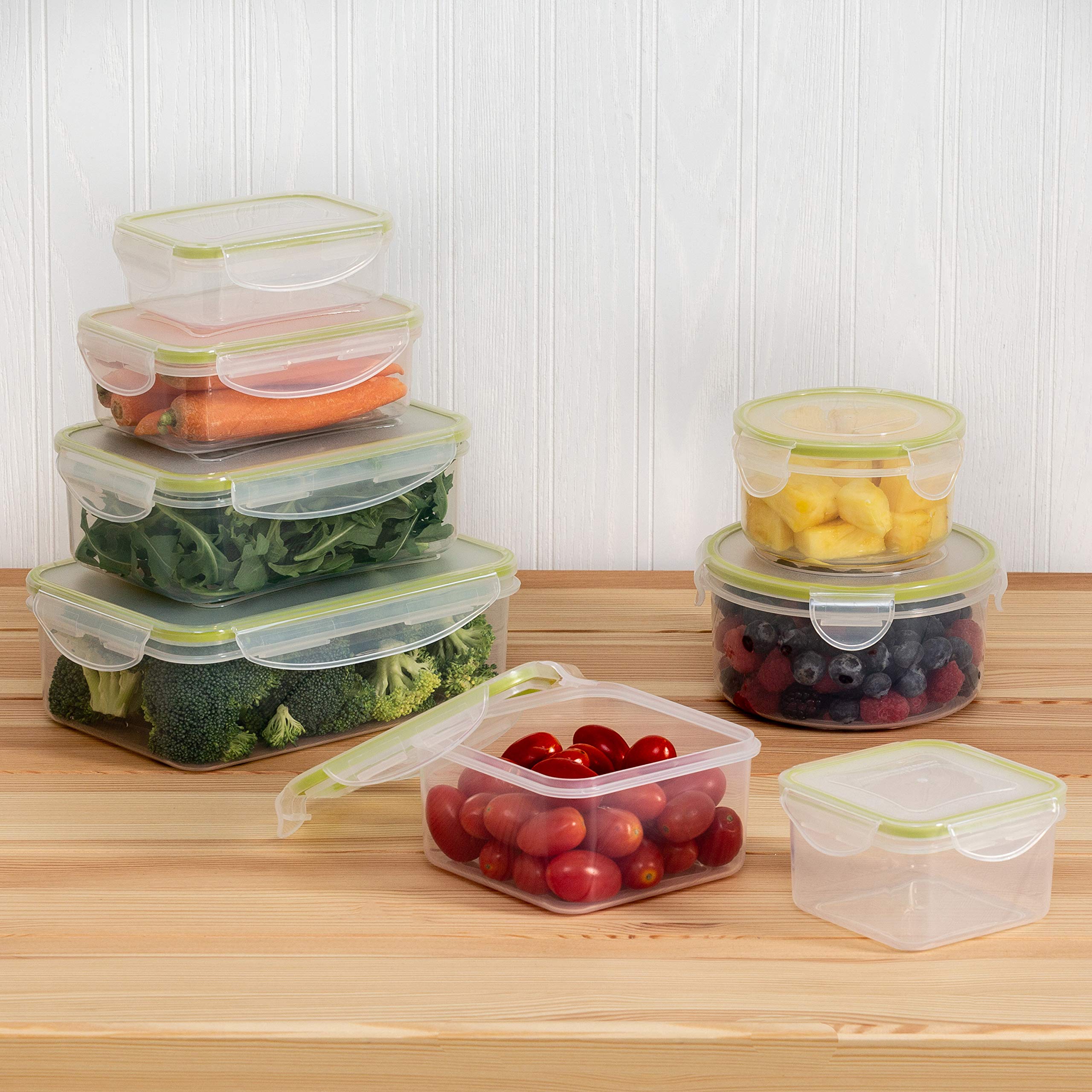 Amazon.com - Honey Can Do 16pc Set snap Food containers KCH-03828