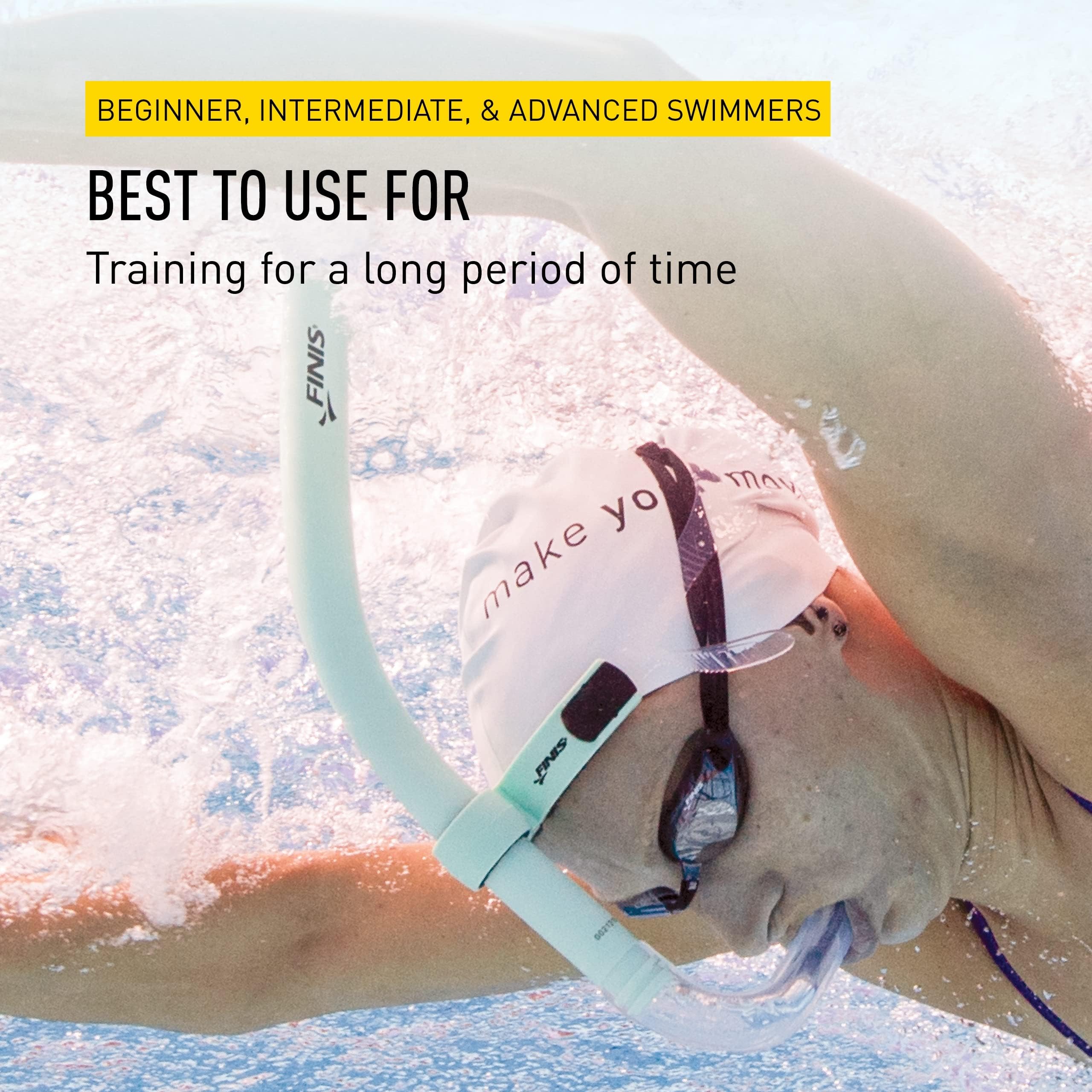 FINIS Glide Center-Mount Swim Snorkel for Adults - Adjustable Fit - Technique & Endurance Training