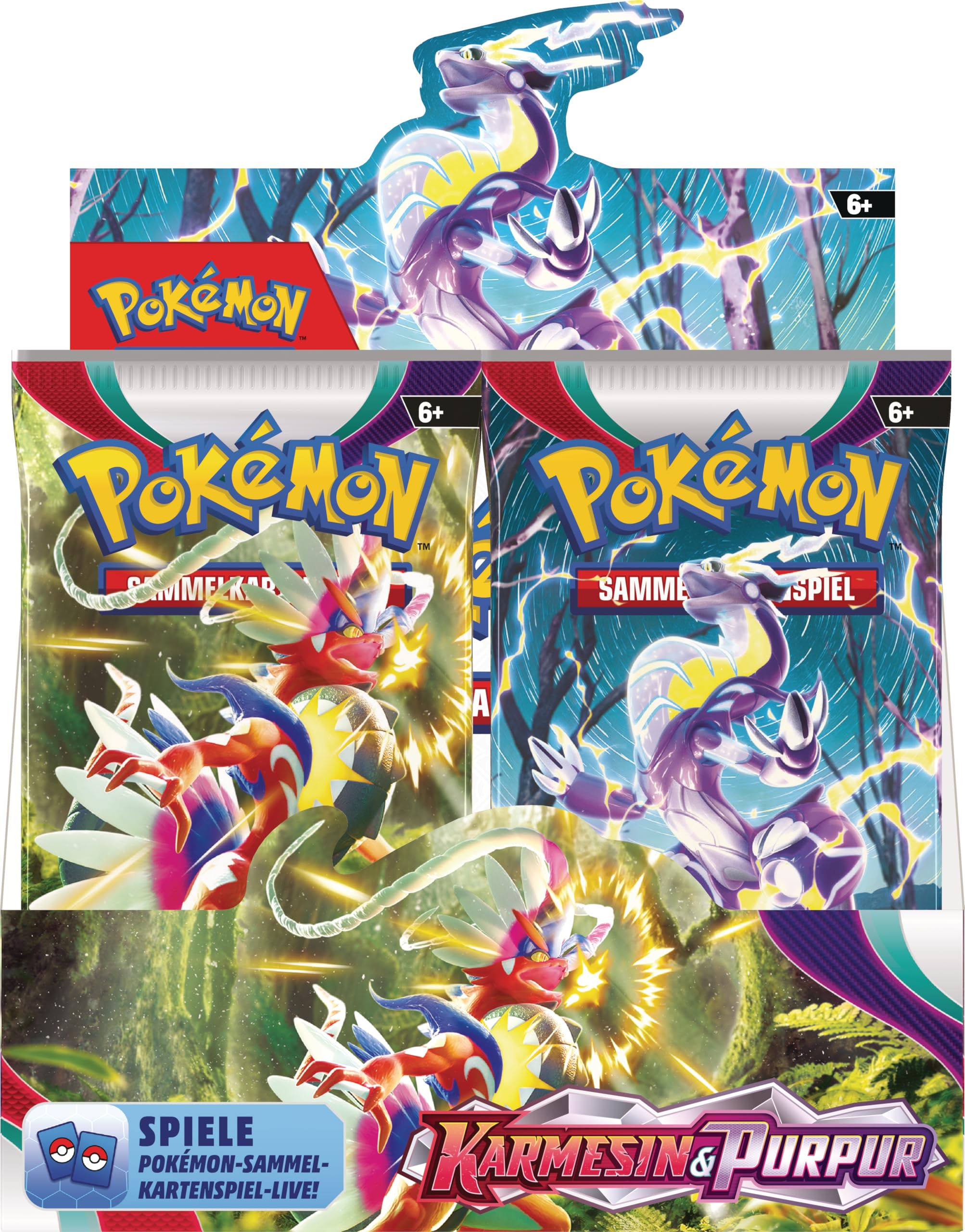 Pokémon-Sammelkartenspiel: Display-Box Karmesin & Purpur (36 Boosterpacks)