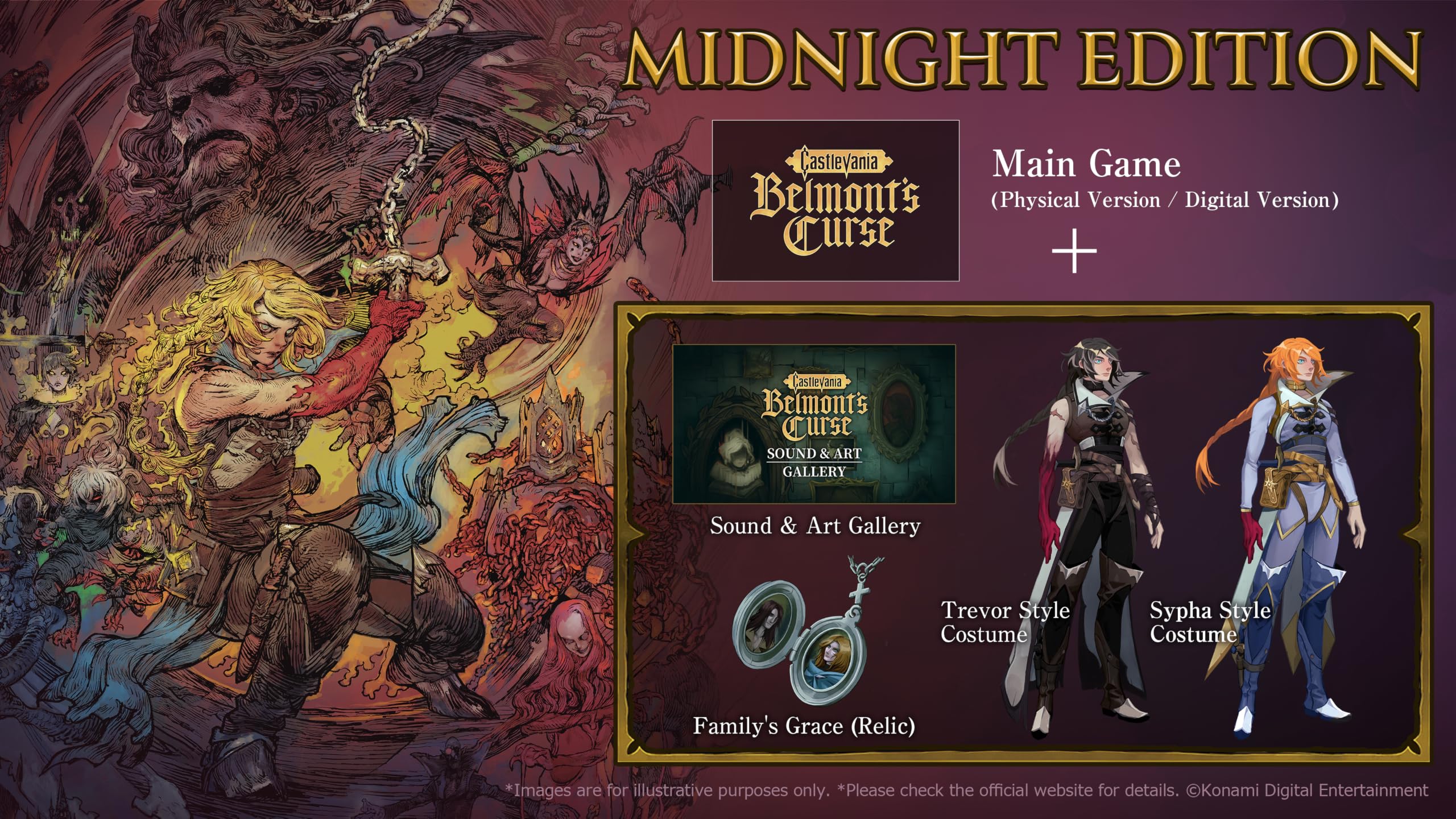 Castlevania: Belmont’s Curse-Midnight Edition Steelbook Bundle - PS5