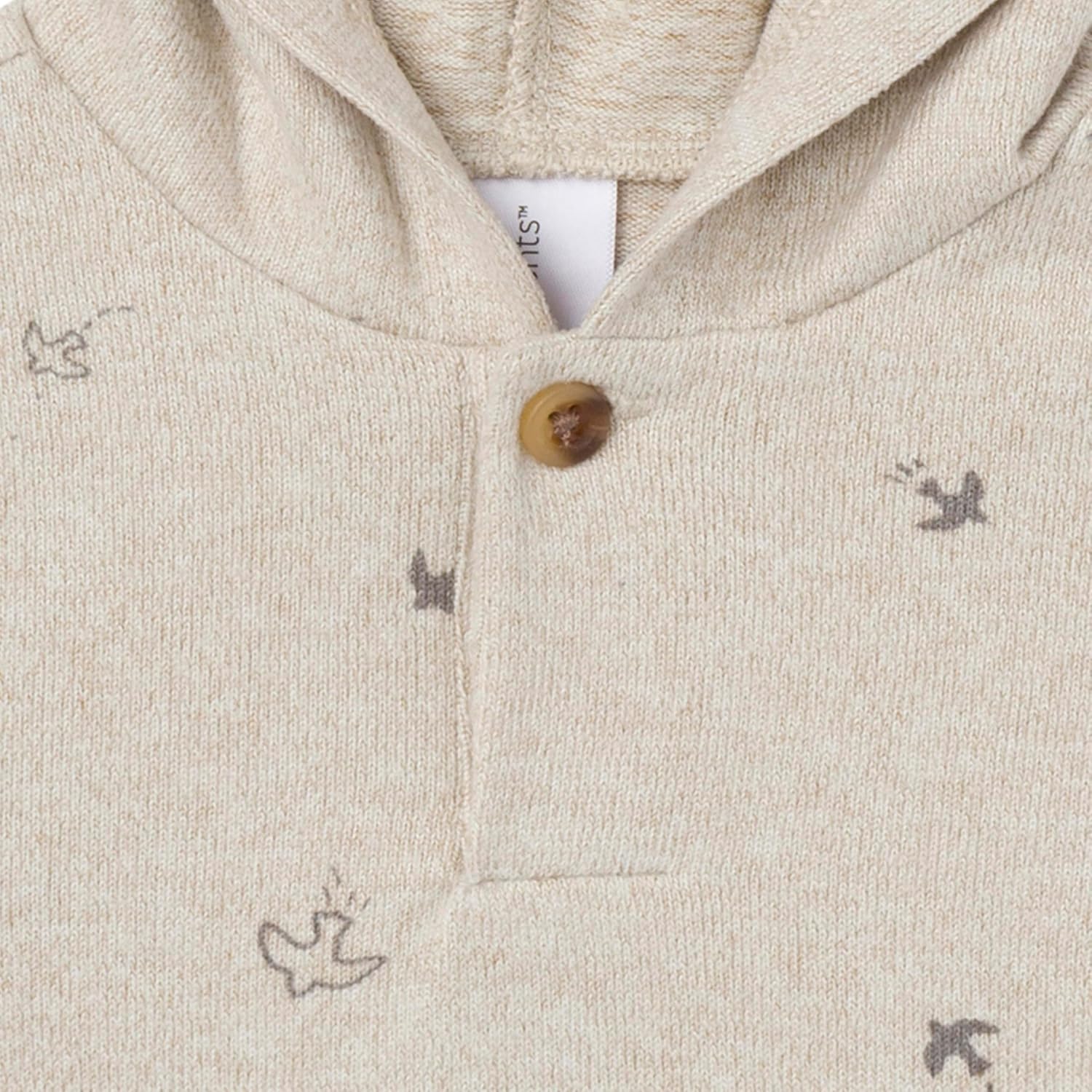 Modern Moments by Gerber Baby Hooded Hacci Top and Pant Set - Image 2