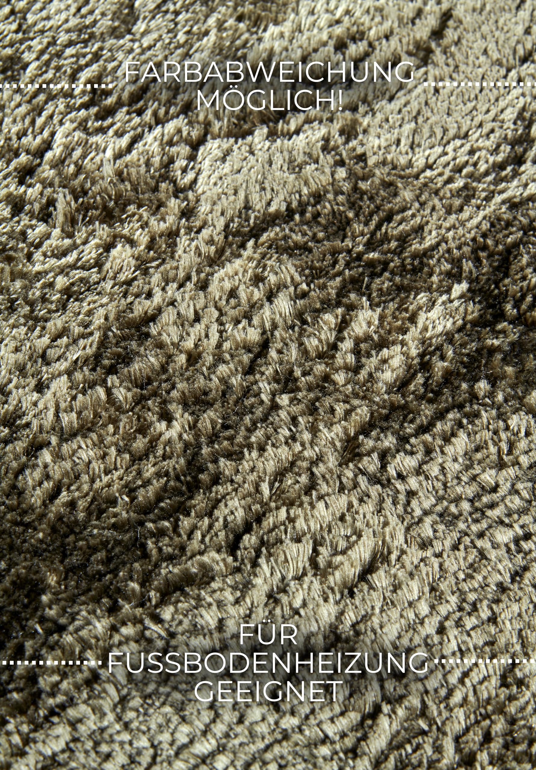 Rond hoogpolig vloerkleed Odelia bruin/taupe - Interieur05 - 160 x 160 – vtwonen