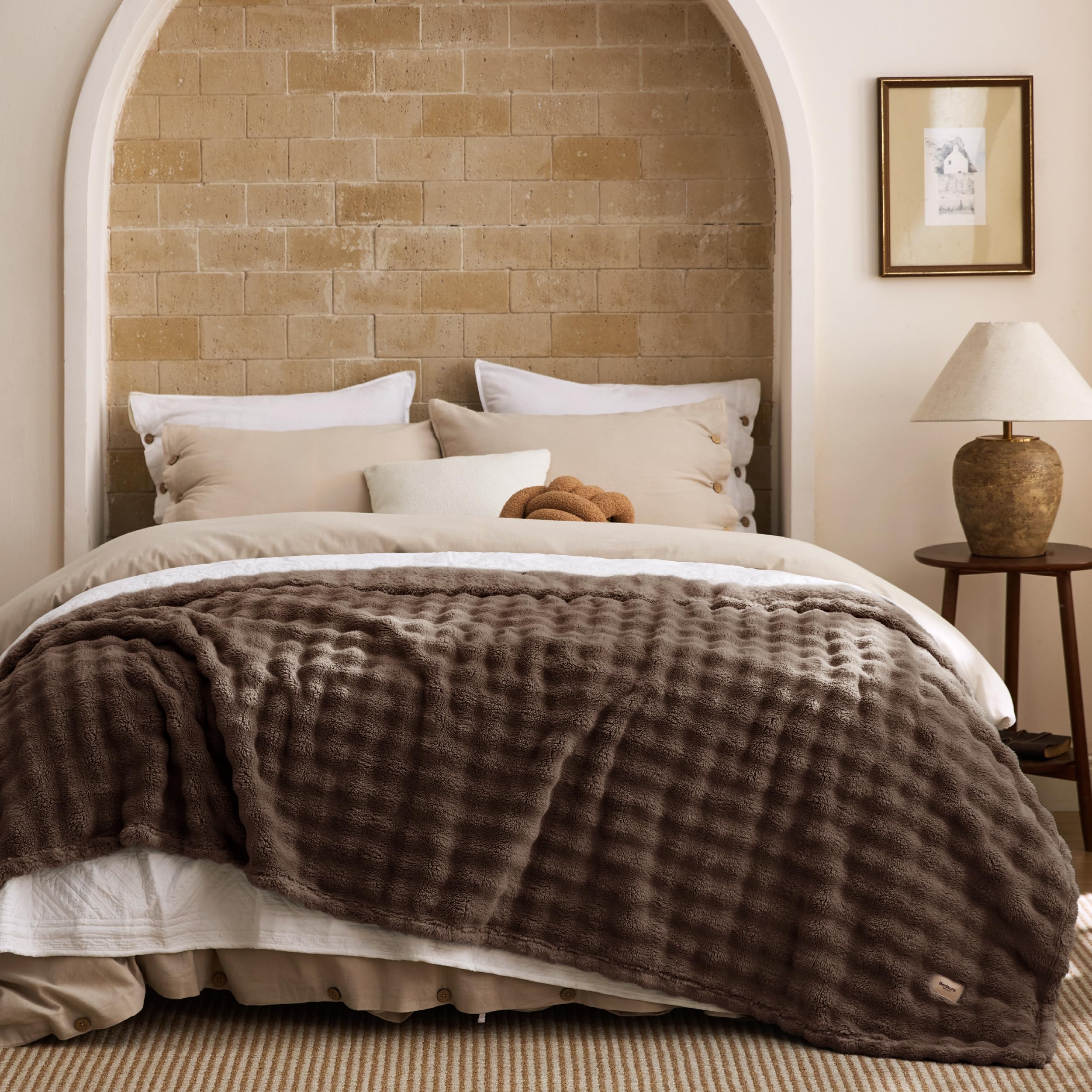 BEDSURE Bubble Decke - Kuscheldecke Flauschig, Sofadecke, Wolldecke & Fleecedecke