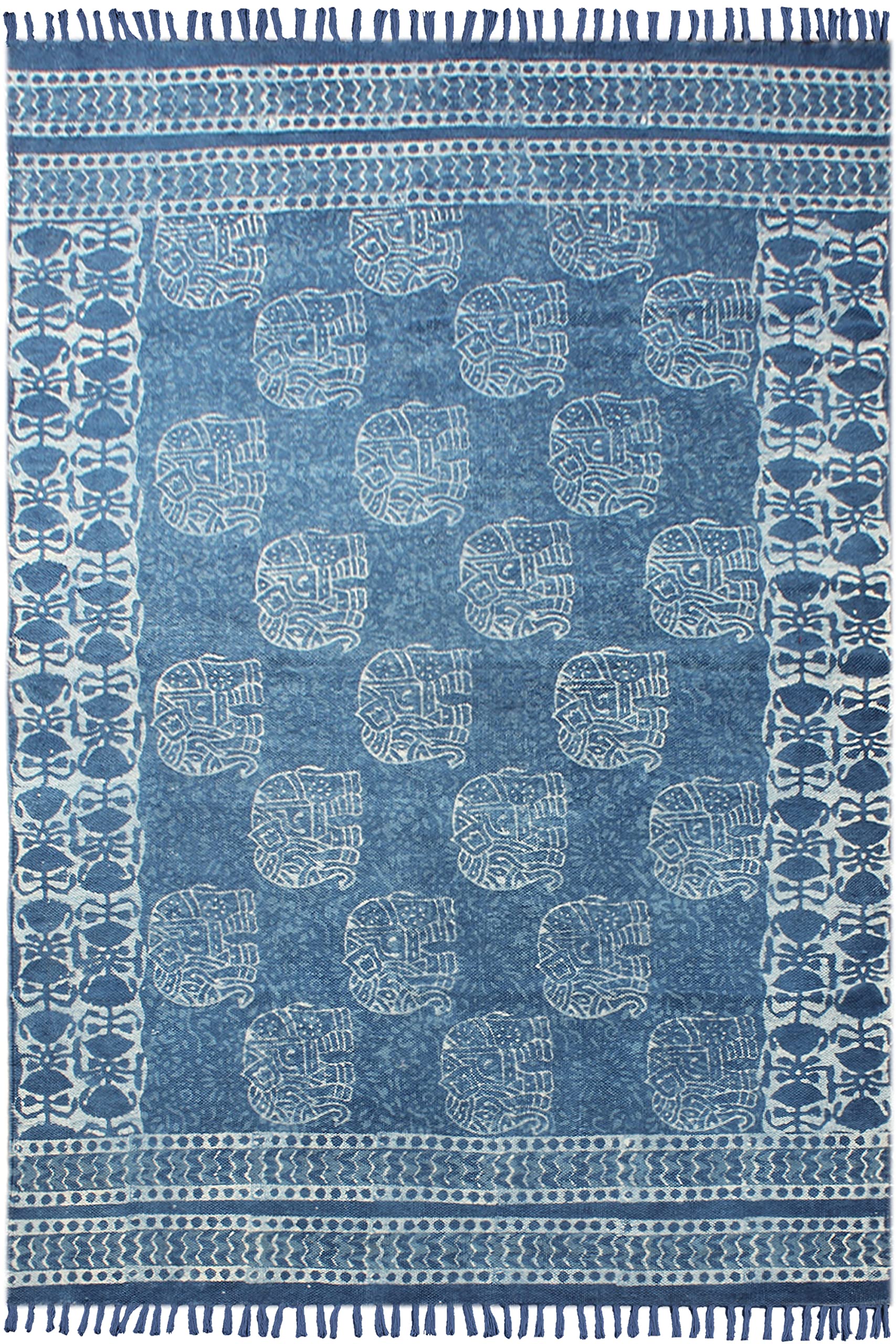 Tapis de salle de bain bohème 120x450 cm imprimé géométrique lavable