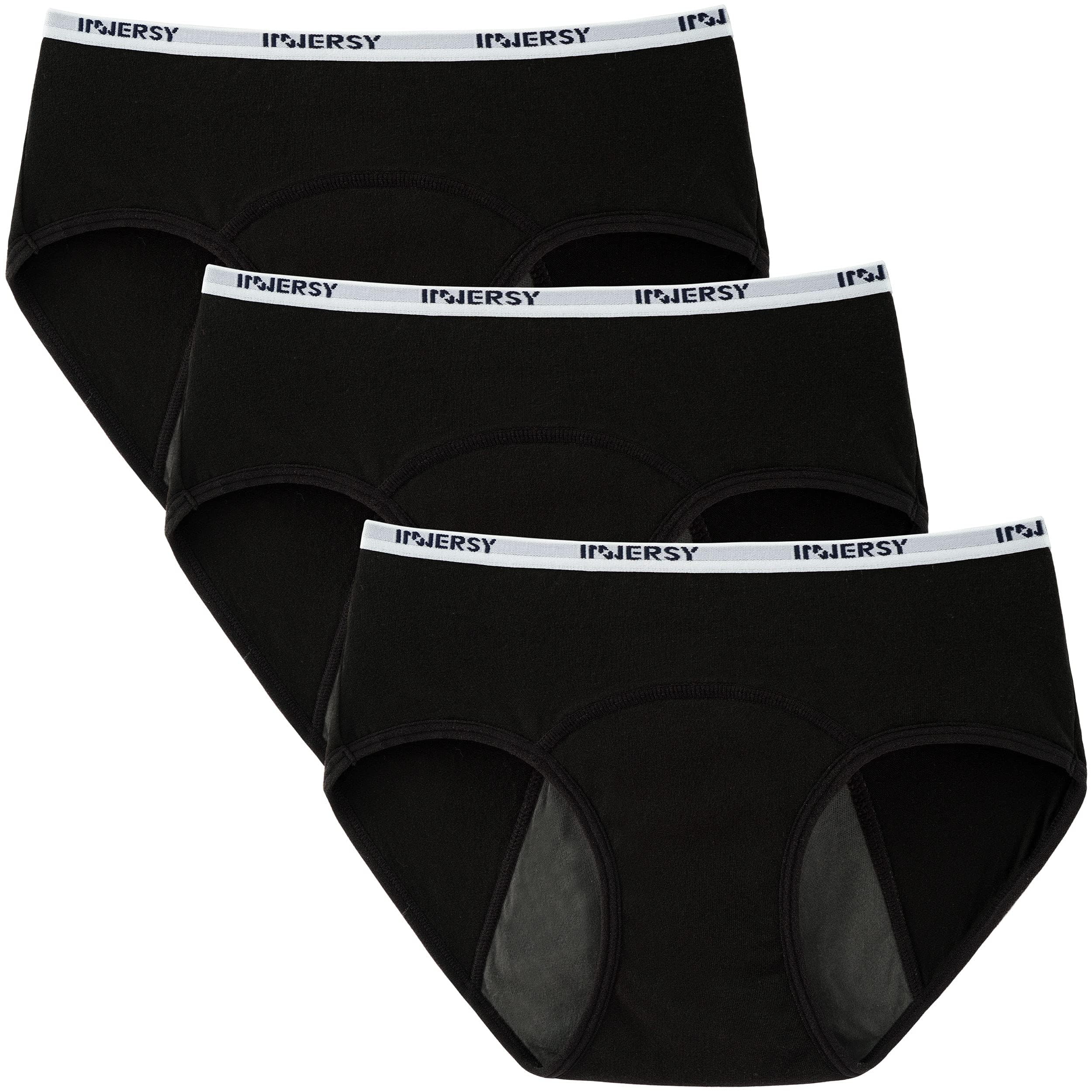 INNERSY Bragas Menstruales Niña Ropa Interior Protección Algodón Braguitas Regla 8-16 Años Pack de 3 — view 8