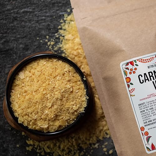 Miniatura 8 de Cera de carnauba pura para madera, muebles, pulido de automóvil y acabado de cuero, uso en bálsamos caseros y cuidado de la piel, cera dura vegana