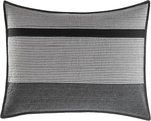 Miniatura 9 de NAUTICA Colección Vessey Colcha reversible y ligera, 100% algodón, prelavada para mayor comodidad, fácil cuidado, lavable a máquina, tamaño King,