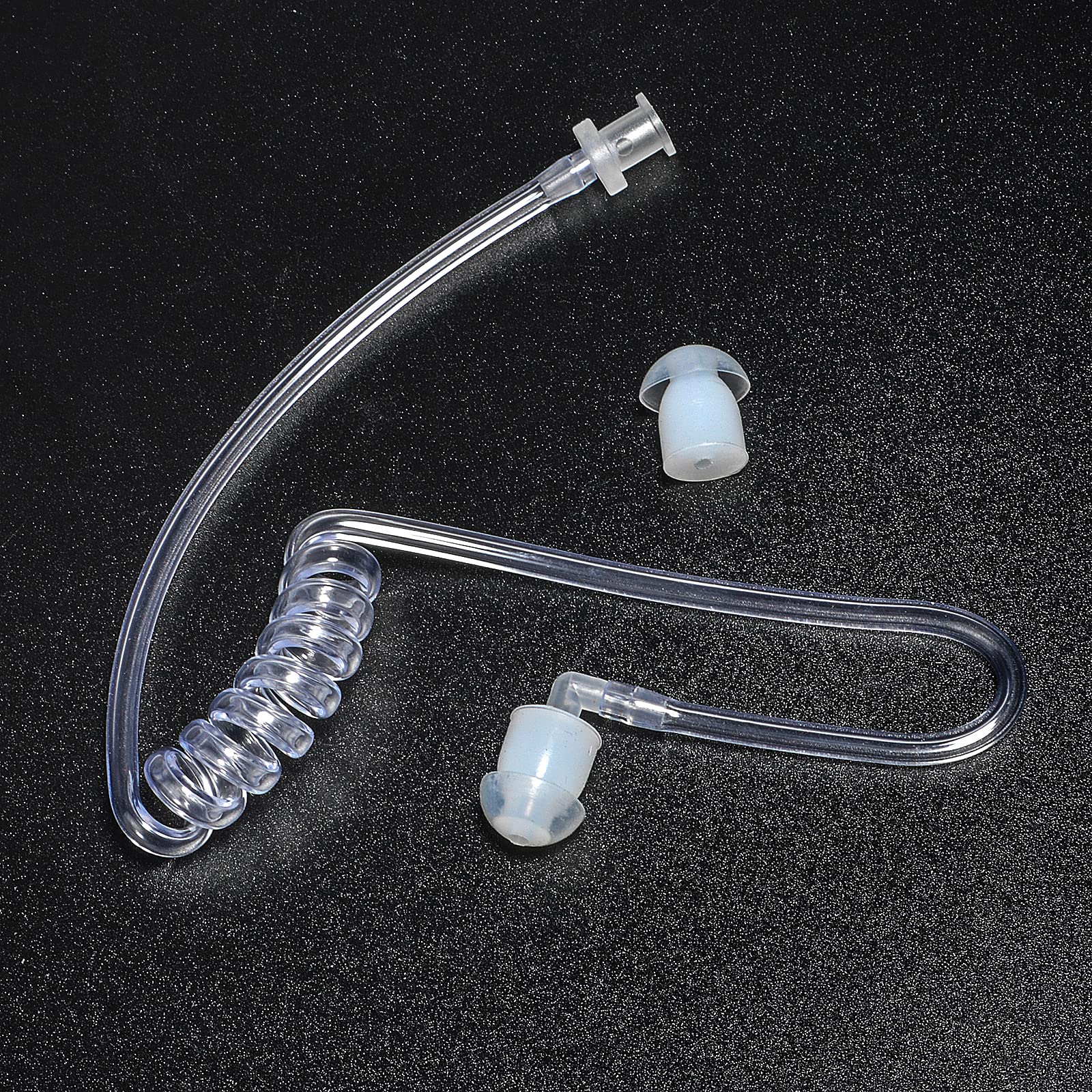 Tube d'air Acoustique Secret de Remplacement Compatible avec Les Oreillettes de sécurité pour Talkie-walkie du FBI Motorola Kenwood Baofeng (10 pièces, Transparent)