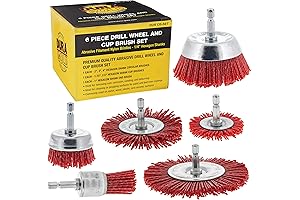 Dura-Gold Abrasive Cup Brushes for Coarse Sanding and Rust Removal