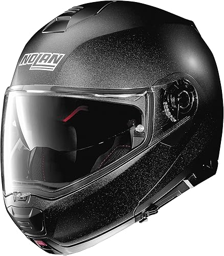 Nolan N100-5 Solid Casco Negro Grafito (Negro, Medio)