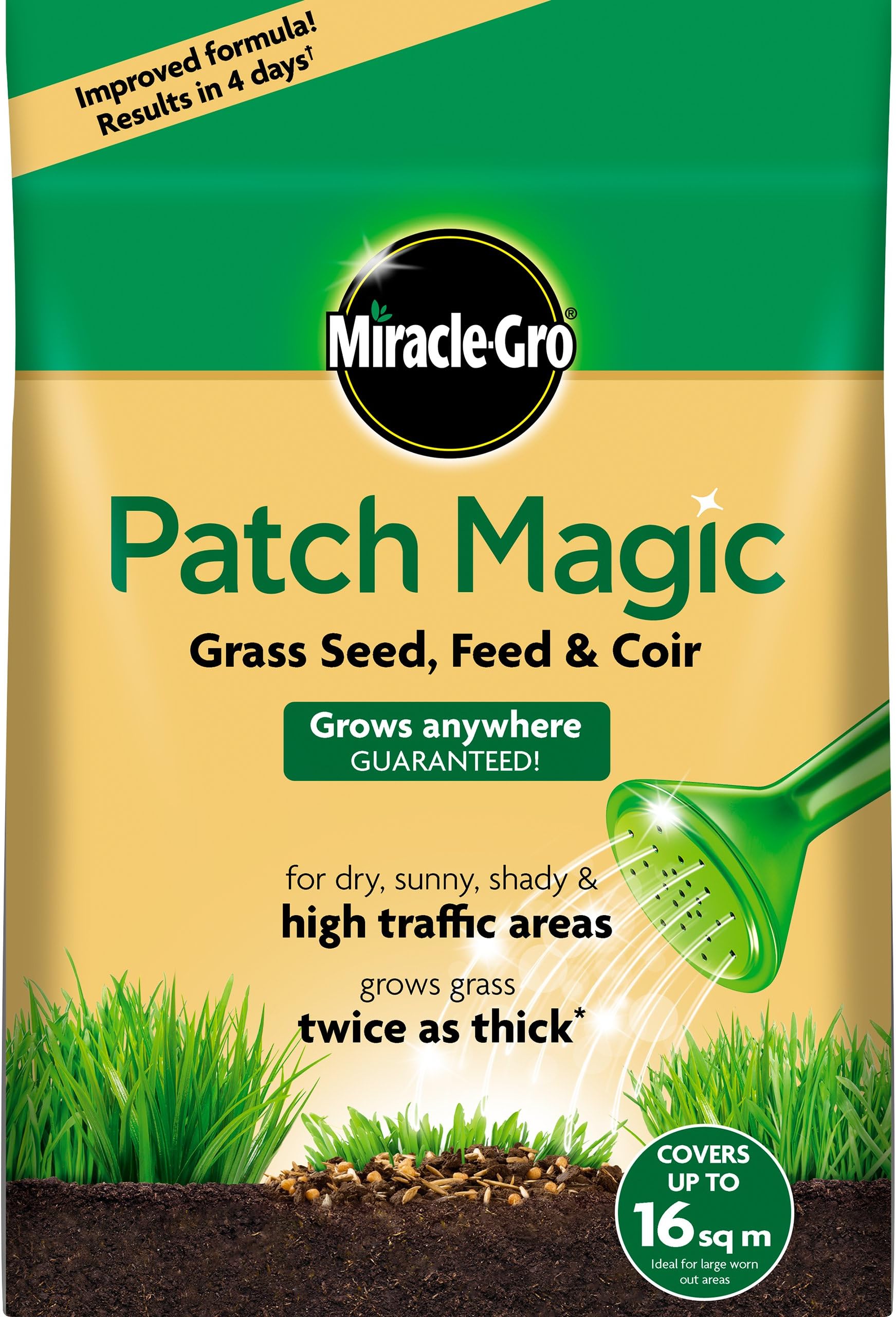 19008 Patch Magic Grass Seed, Feed and Coir 3.6 kg - 48 patches
