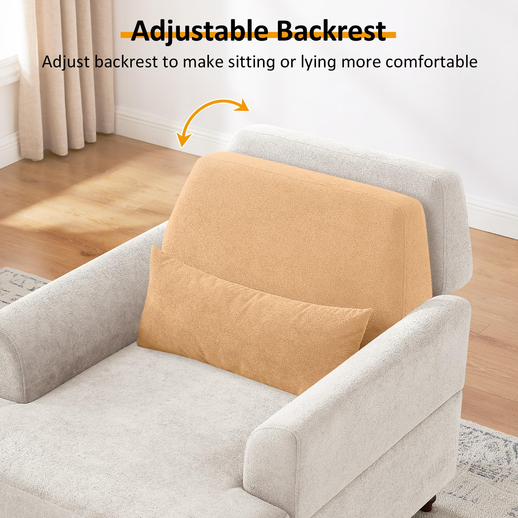 Living Room Chairs VANOMi Chaise Lounge Chair Indoor With