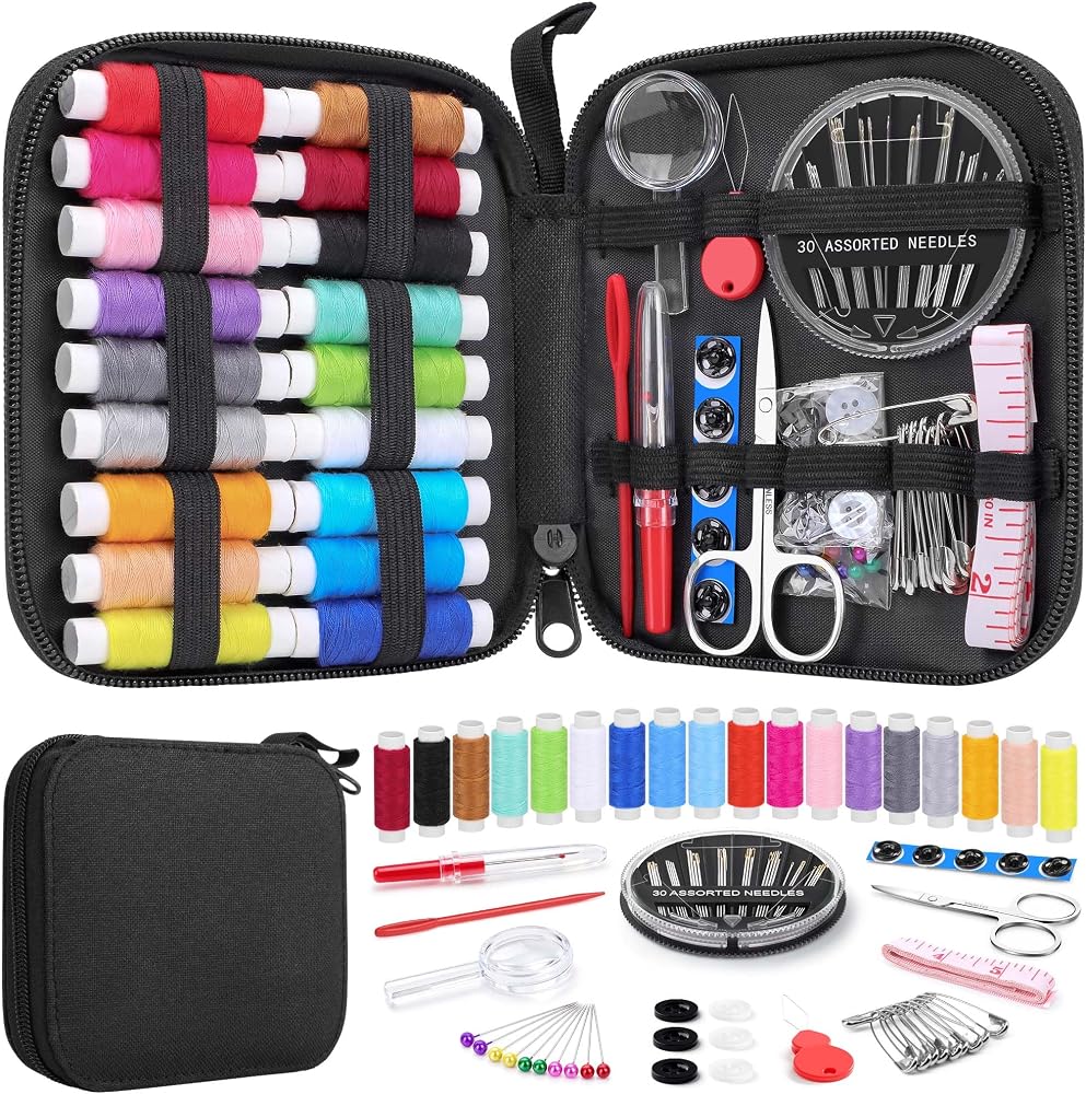 Basic needle-and-thread repair kit
