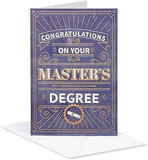 American Greetings Master's Degree Graduation Card (Impressive Achievement)