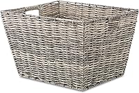 Vista 9 de Whitmor 6500-2712-BLK Rattique Canasta Negra Pequeña para Estante