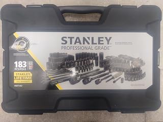 183 Piece Black Chrome Socket Set Professional Grade