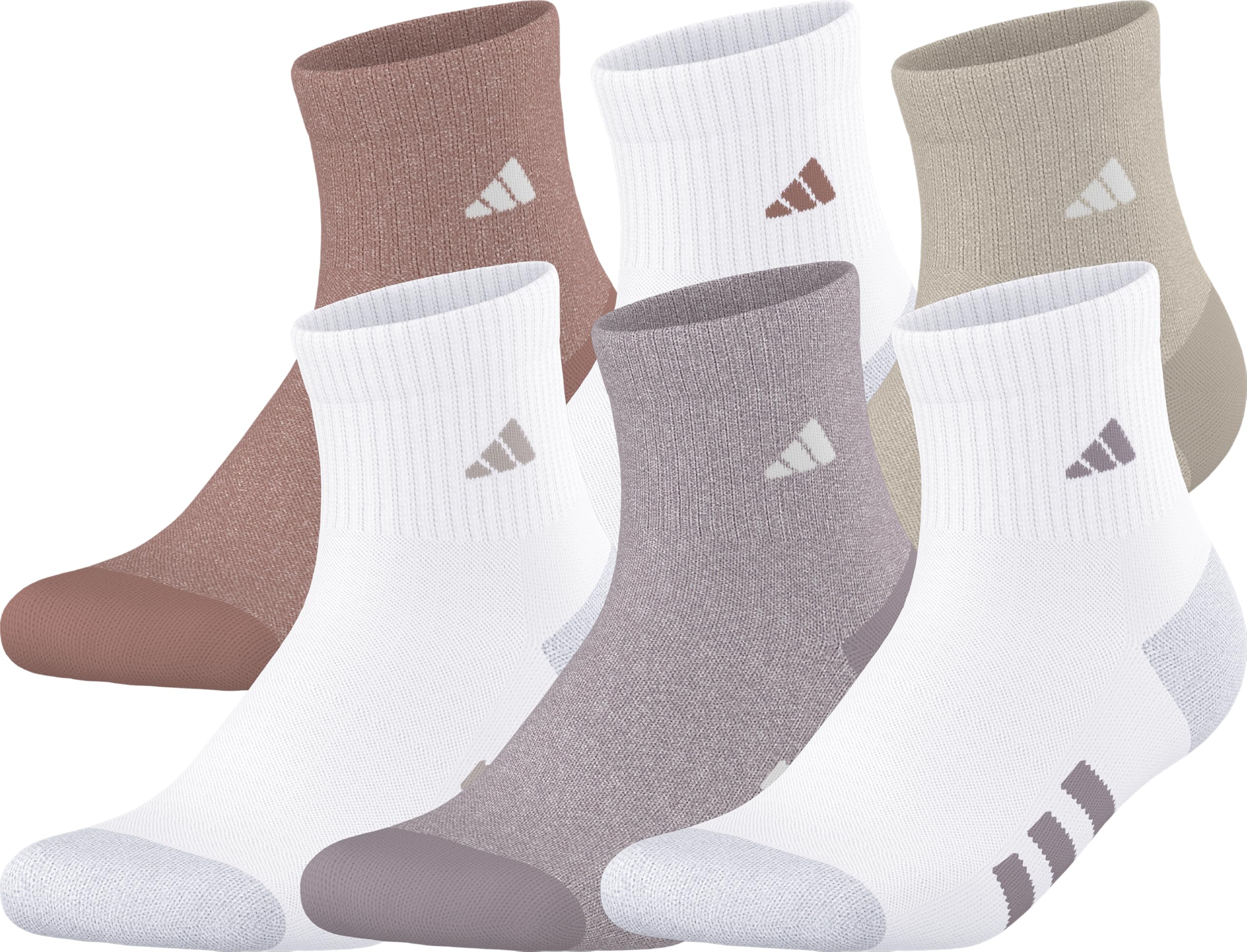 Kids Athletic Cushioned 6-Pack Quarter Socks (Little Kid/Big Kid/Adult)