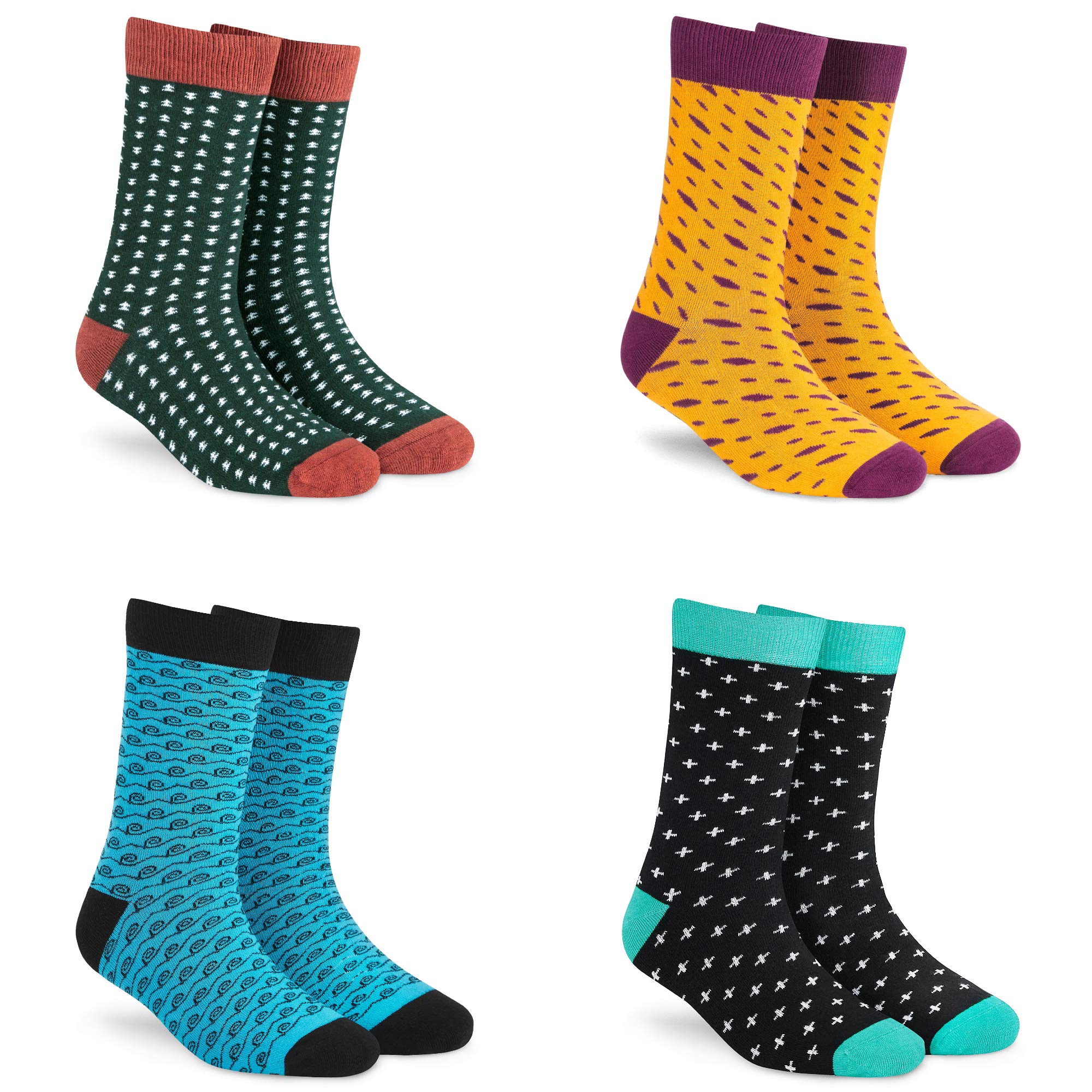 dynamocks Men's and Women's Combed Cotton Crew Length Socks (Pack of 4, Multicolour) (Size UK 7-12)-picture-23