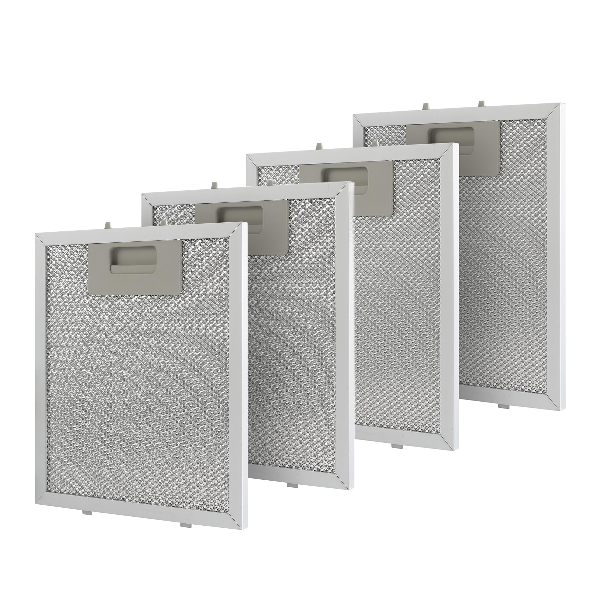 Photo 1 of 4-Pack Range Hood Grease Filter Compatible with Whirlpool Jenn-Air KitchenAid, 8.75 x 7.5 Inch 5-Layer Aluminum Mesh Replacement Filter, Replaces W10727013 W10915369 4455083 AP6037197 PS11769929