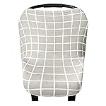 Baby Car Seat Cover Canopy and Nursing Cover Multi-Use Stretchy 5 in 1 Gift Midway by Copper Pearl