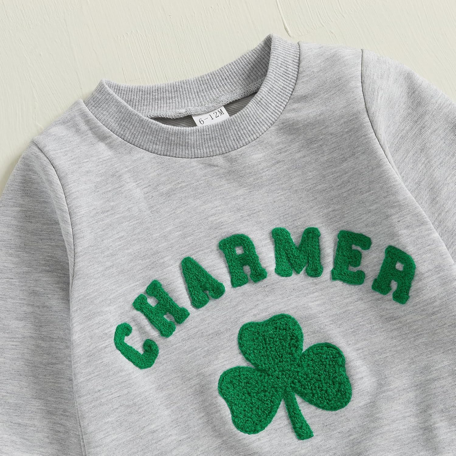 Toddler Baby Boy St Patricks Day Outfit Charmer Shamrock Sweatshirt Pants Fall Winter Spring Clothes Set - Image 5