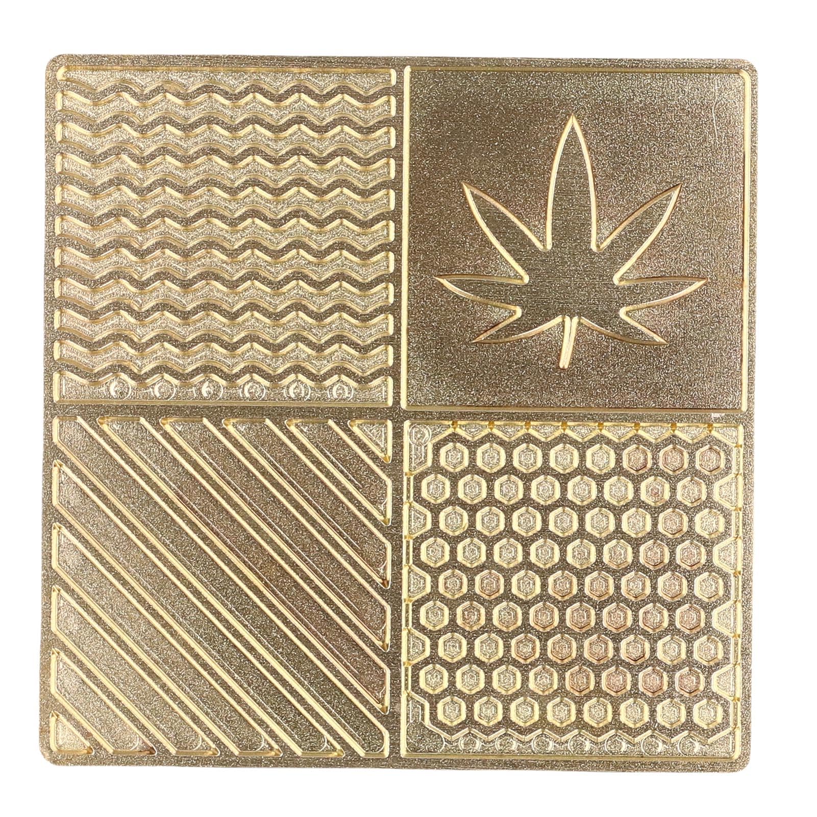 Bandeja de Diseño para Hacer Cubitos de Hielo de Cobre para Impresiones Personalizadas, Accesorio Portátil para Camarero, Ocasiones Elegantes, 10x10cm (B04)