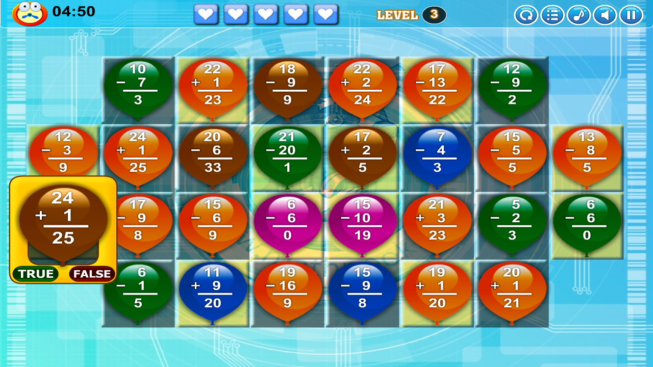 Math Balloons Addition Subtraction - App on the Amazon Appstore