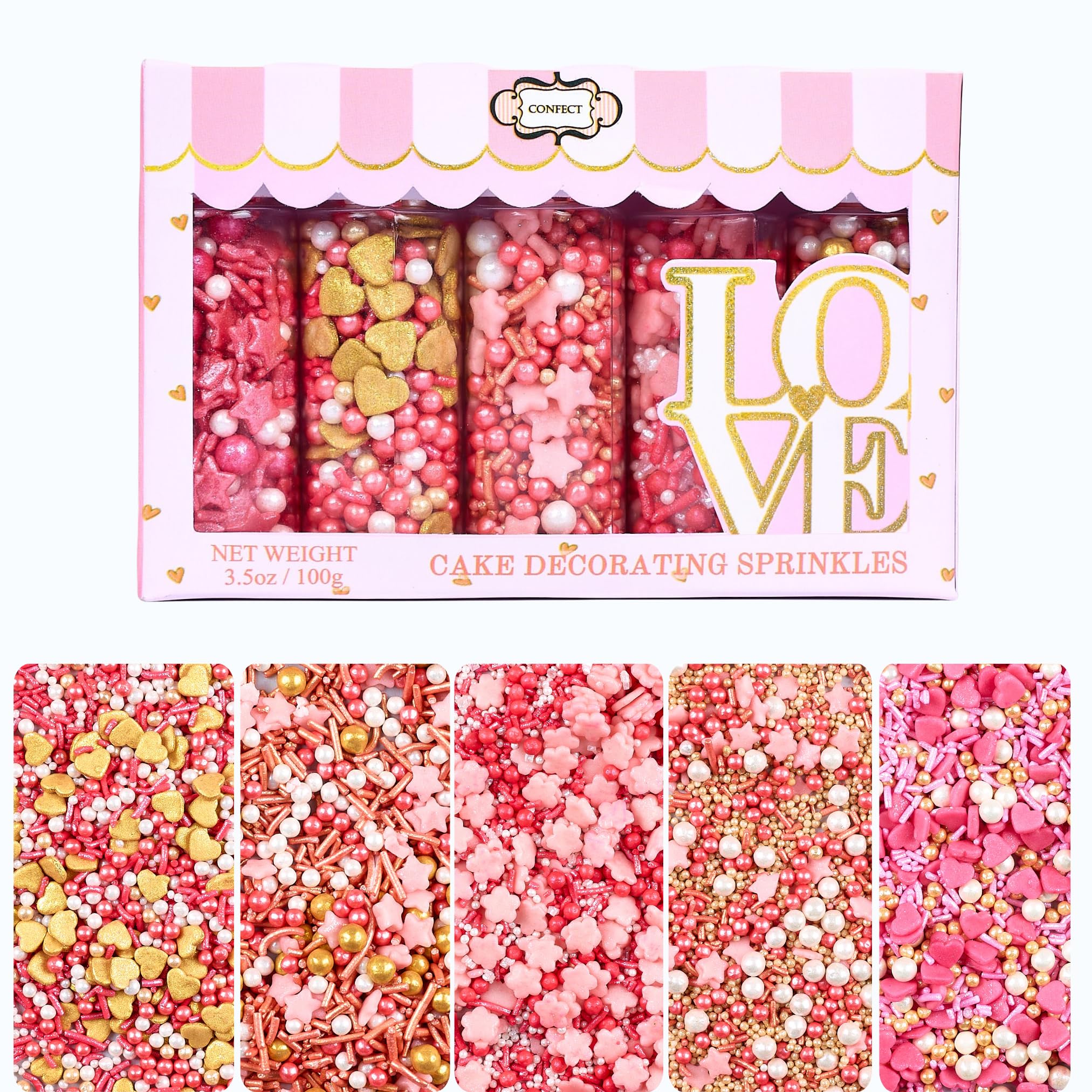 See full amazon price history chart for Confect Pink, White and Gold Sprinkles | Heart Sprinkles | Flowers & Heart Sprinkles | Sprinkles for Baking & Cake Decorative | Spring Sprinkles | Cookie sprinkles | Edible sprinkles Mix Pack of 5 - 100gms Confect Pink, White and Gold Sprinkles | Heart Sprinkles | Flowers & Heart Sprinkles | Sprinkles for Baking & Cake Decorative | Spring Sprinkles | Cookie sprinkles | Edible sprinkles Mix Pack of 5 - 100gms (B0CRBKSTV4) Amazon Price History, Amazon Price Tracker
