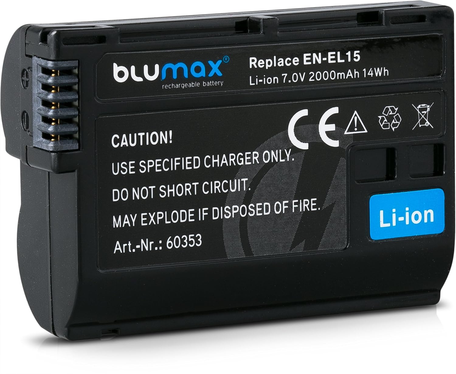 Blumax Batteries chargeurs Power Adaptateur pour charge rapide et sûre