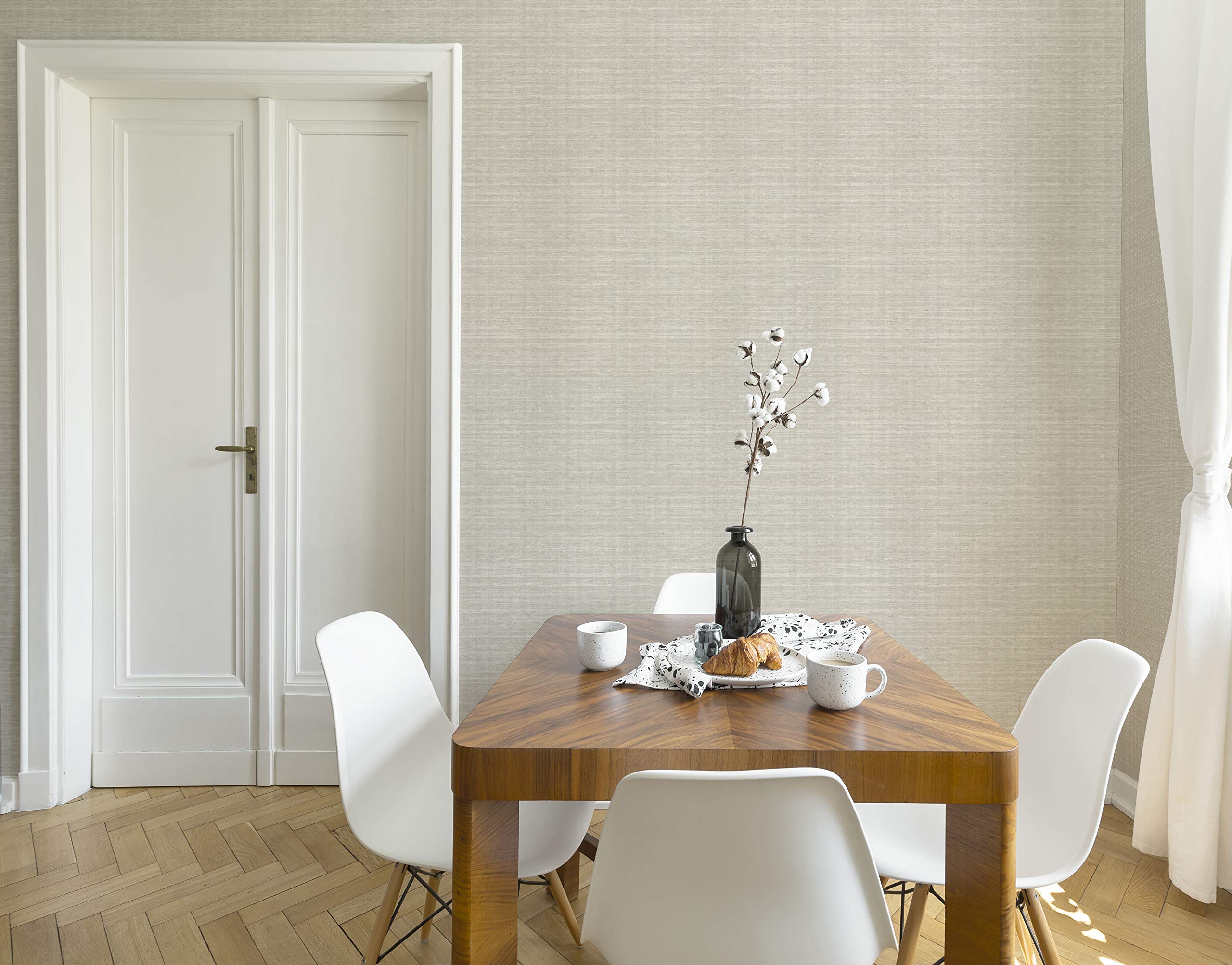 Boutique Gilded Texture Pearl Wallpaper | Paste the Wall | Neutral Texture | Eco-Friendly
