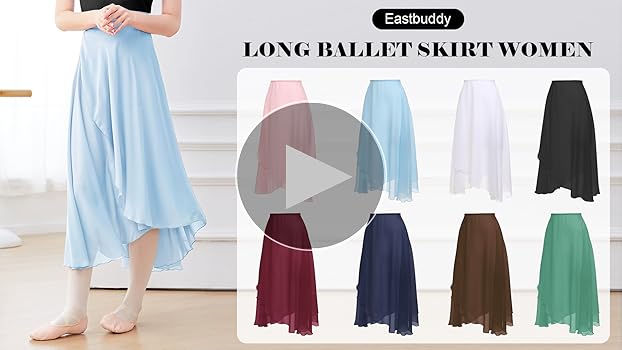 Amazon.com: Ballet Skirt Women Sheer Long Dance Wrap Skirt