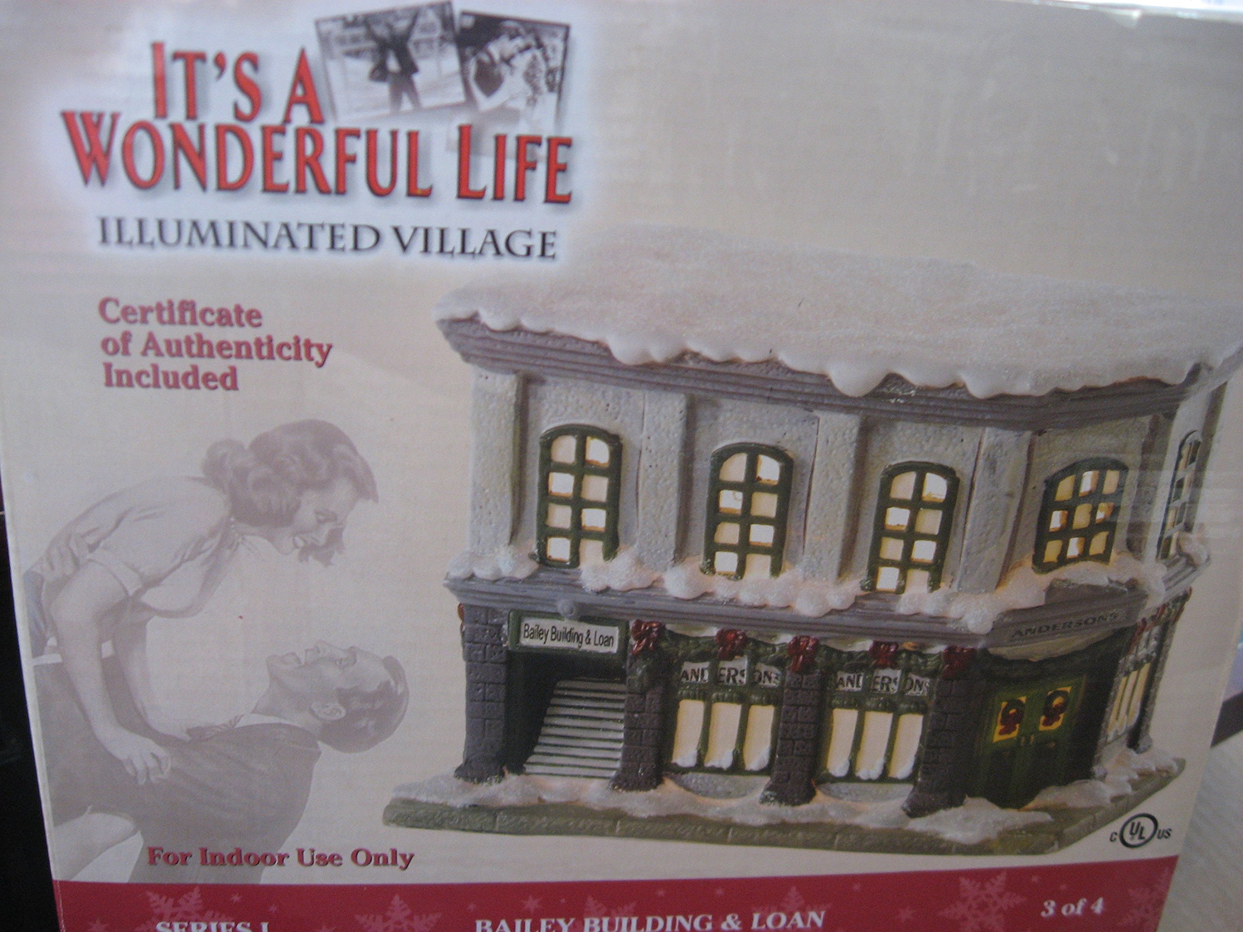 Amazon.com: It's a Wonderful Life Illuminated Village Series I