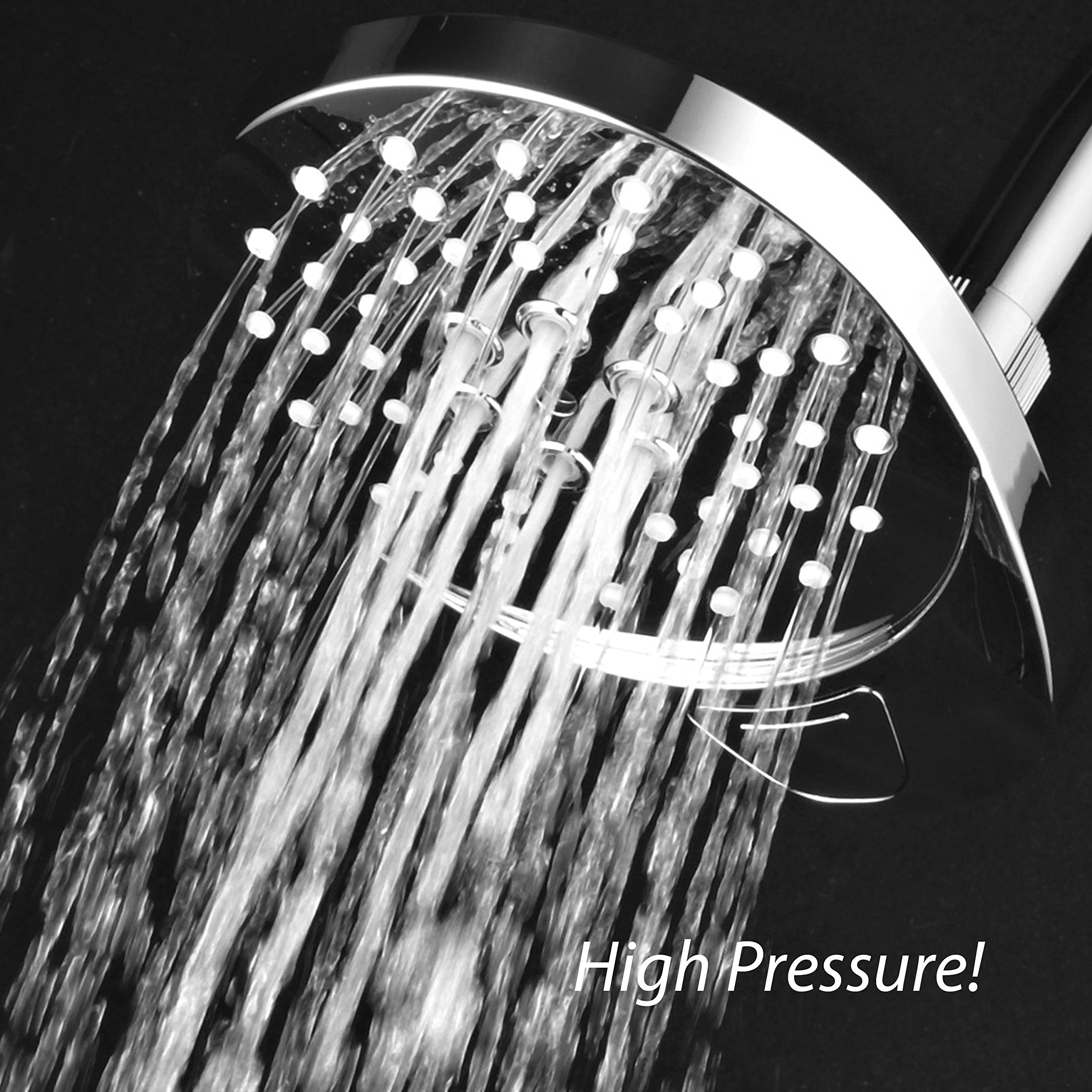 Showerheads TM HydroEngine for More Power with Less Water ExtraLong 6 foot Stainless Steel