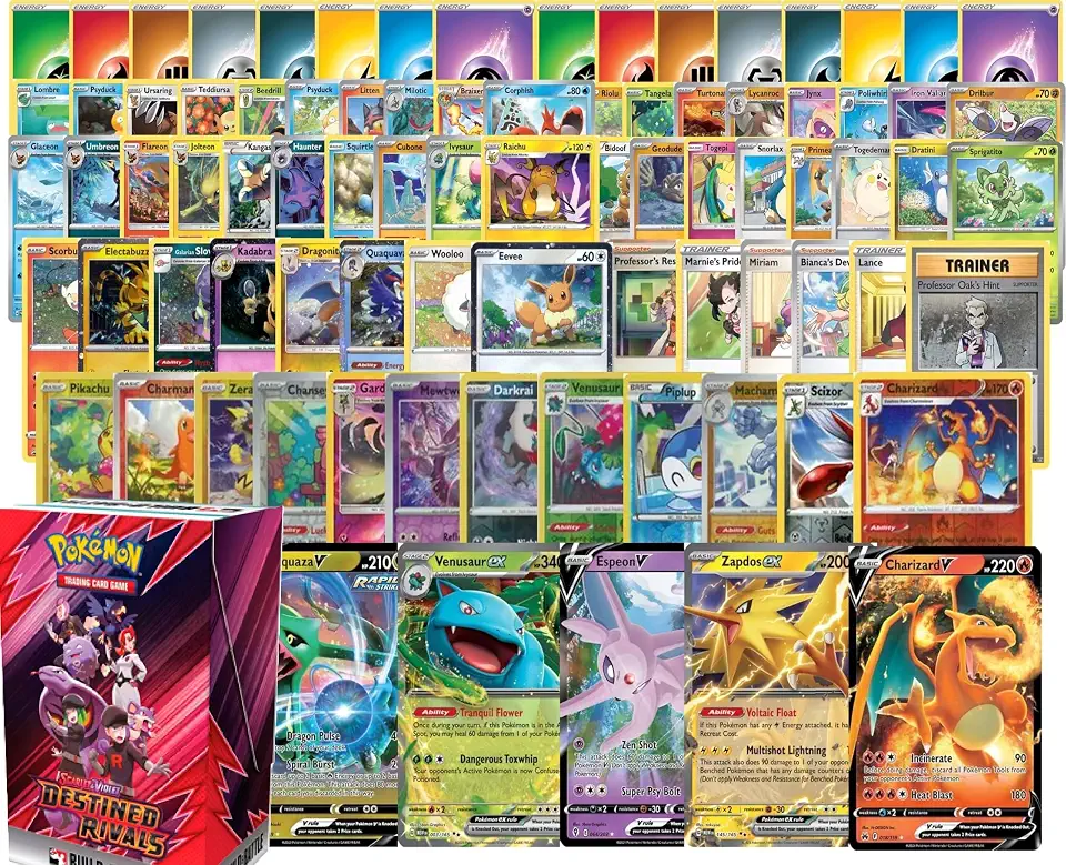 40 Cartas Pokemon Nenhuma Repetida Aléatorias + 1 Carta Coreana