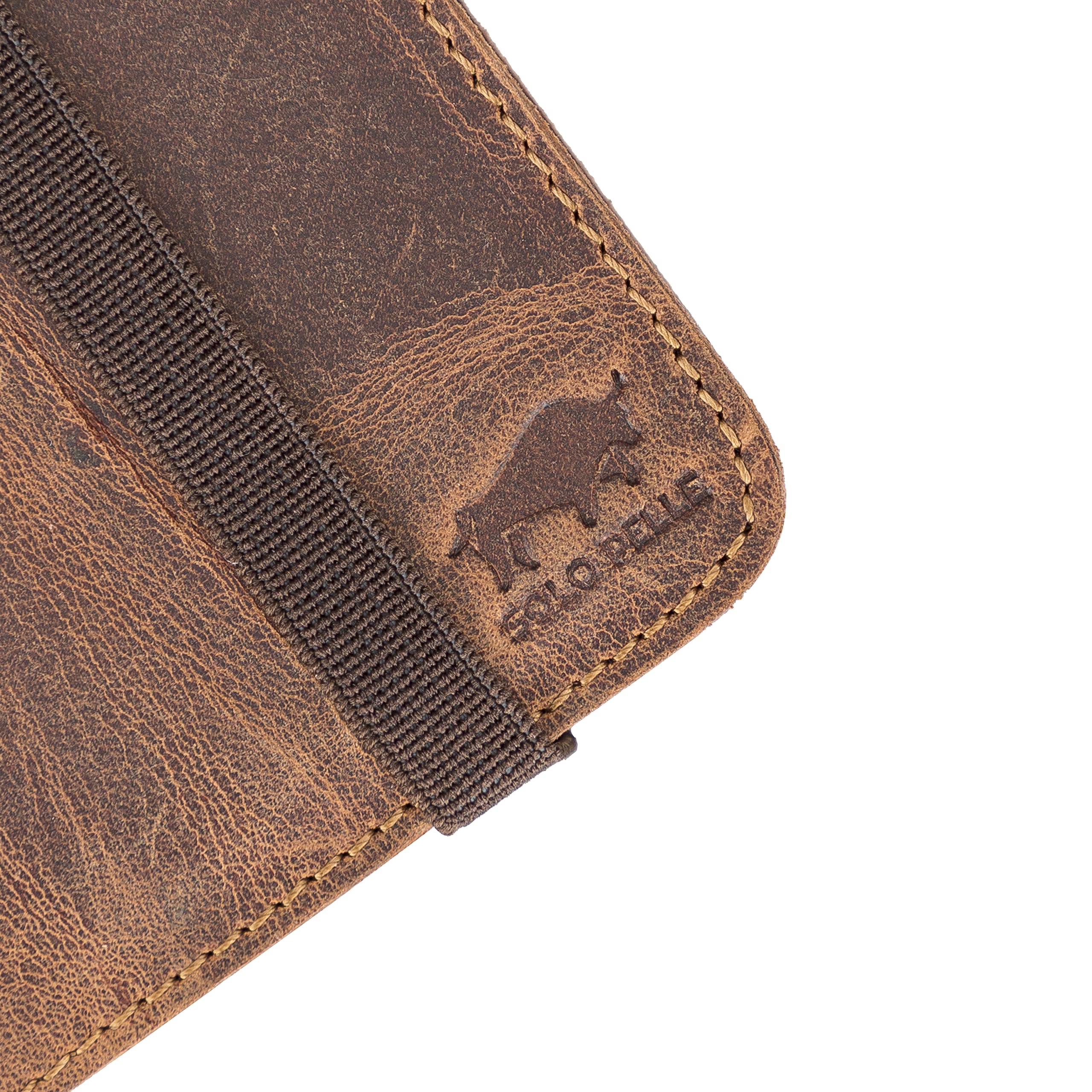 A5 Notizbuch Leder inkl. Buch - Nachfüllbares Reisetagebuch aus Handgefertigtem Echtleder Perfekt als Tagebuch, Notebook, Skizzenbuch oder Lebensplaner Leather Journal DIN A5 22x15cm in Vintage Braun