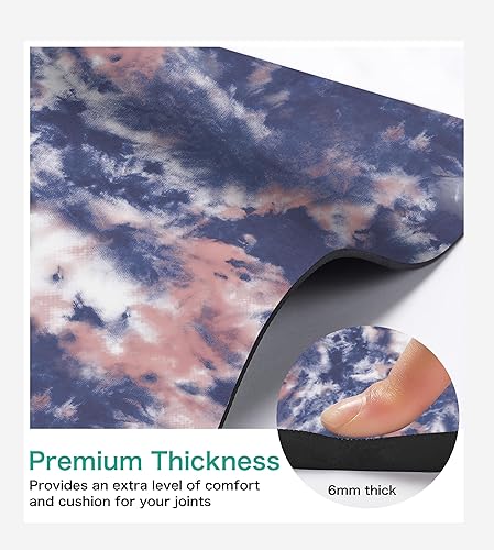 Miniatura 3 de Tapete de yoga antideslizante TPE para hombres y mujeres, tapete de entrenamiento grueso con correa de transporte, tapetes de fitness para