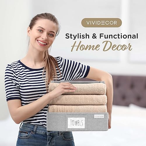 Miniatura 2 de Contenedores trapezoidales para armario para estantes, canastas de almacenamiento de tela de 12 x 12 x 10 pulgadas, canastas organizadoras de