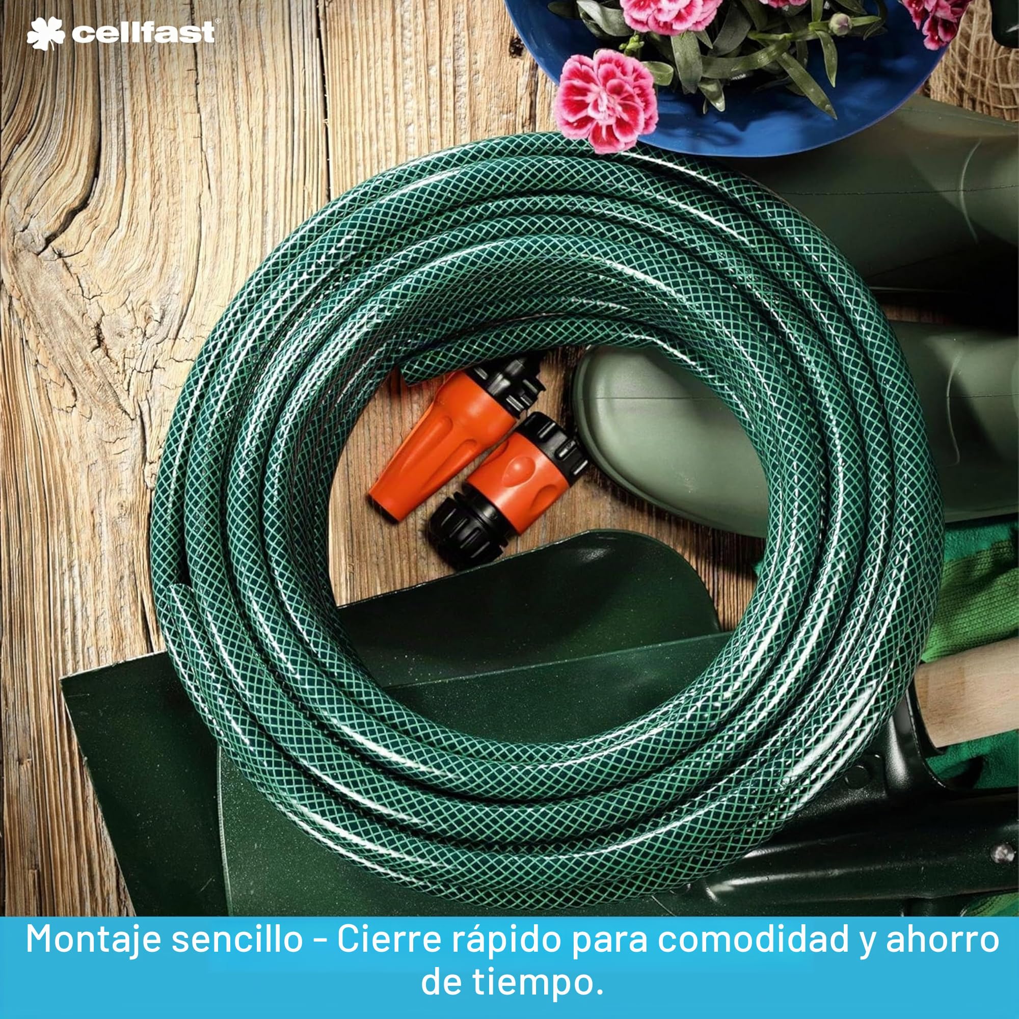 Cellfast 5901828850073 Jardín Manguera, Verde, 20 m