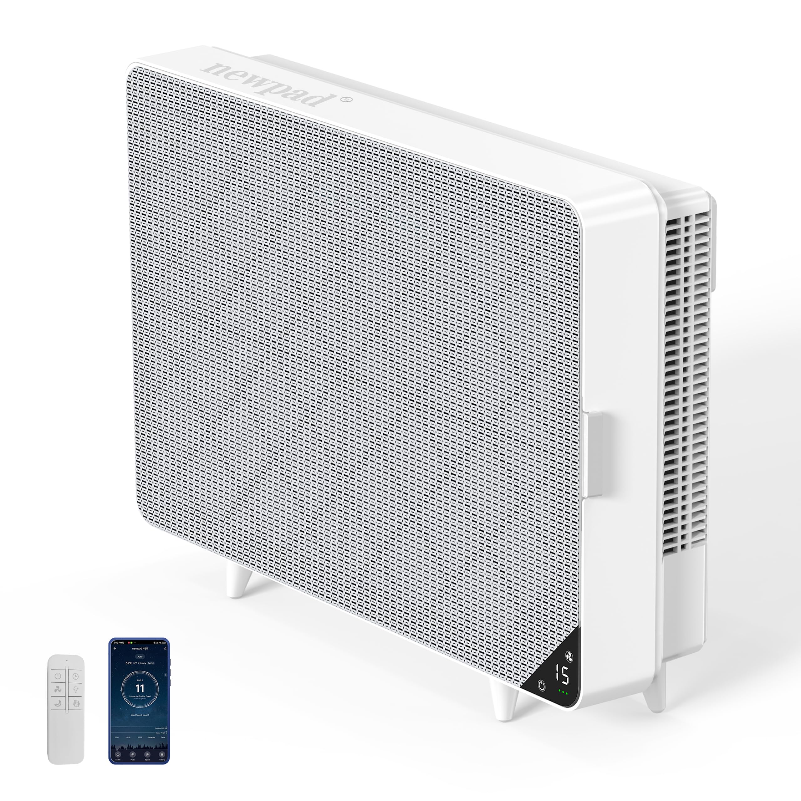 Air Purifiers For Home Dust Pollen Pets Hair In Bedroom, Wall Mounted HEPA Air Purifier For Home Large Room Covers Up To 1345 Sq.ft, Sleep Mode, Auto - View #2