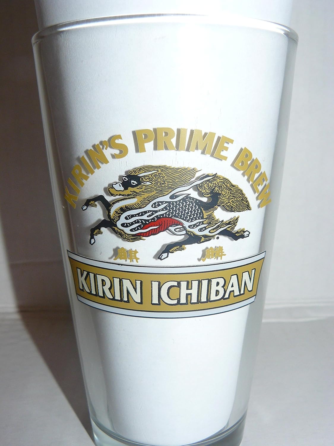 Case of 24 Kirin Ichiban 16 oz Prime Brew Japanese Beer Glasses