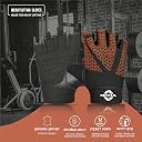 Nivia Prowrap 3.0,Gym Gloves for Men and Women Weightlifting Gloves,Genuine Leather with sued Palm,Great for Pull ups, Powerlifting Gym, Cycling and Exercises- Red (Small) gallery image