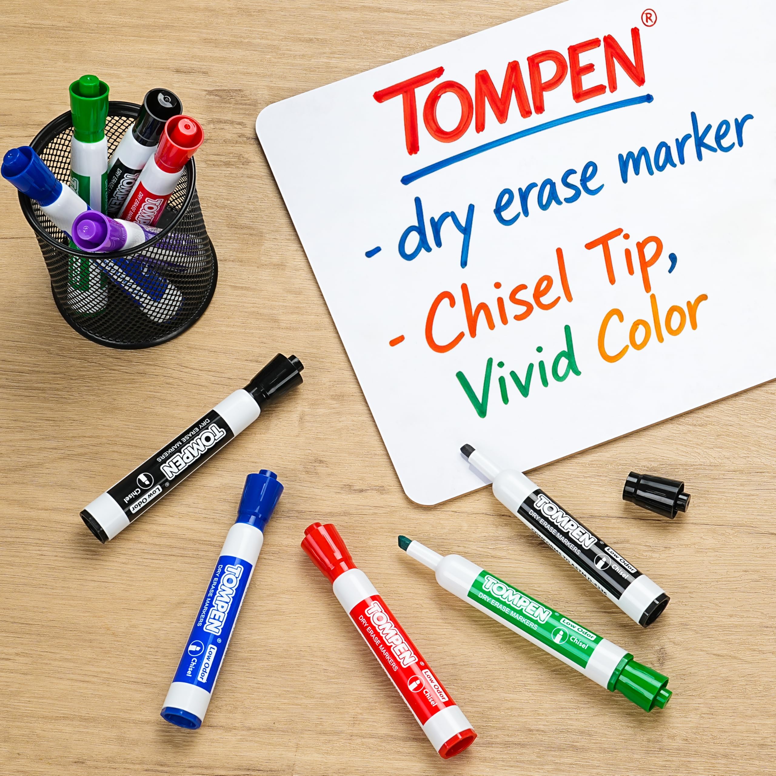 Whiteboard-Marker, trocken abwischbar, 120 Stück, 6 verschiedene Farben, Keilspitze, Whiteboard-Marker für Erwachsene, Lehrer, Geschenke, ungiftig, geruchsarm, Großpackung für Klassenzimmer