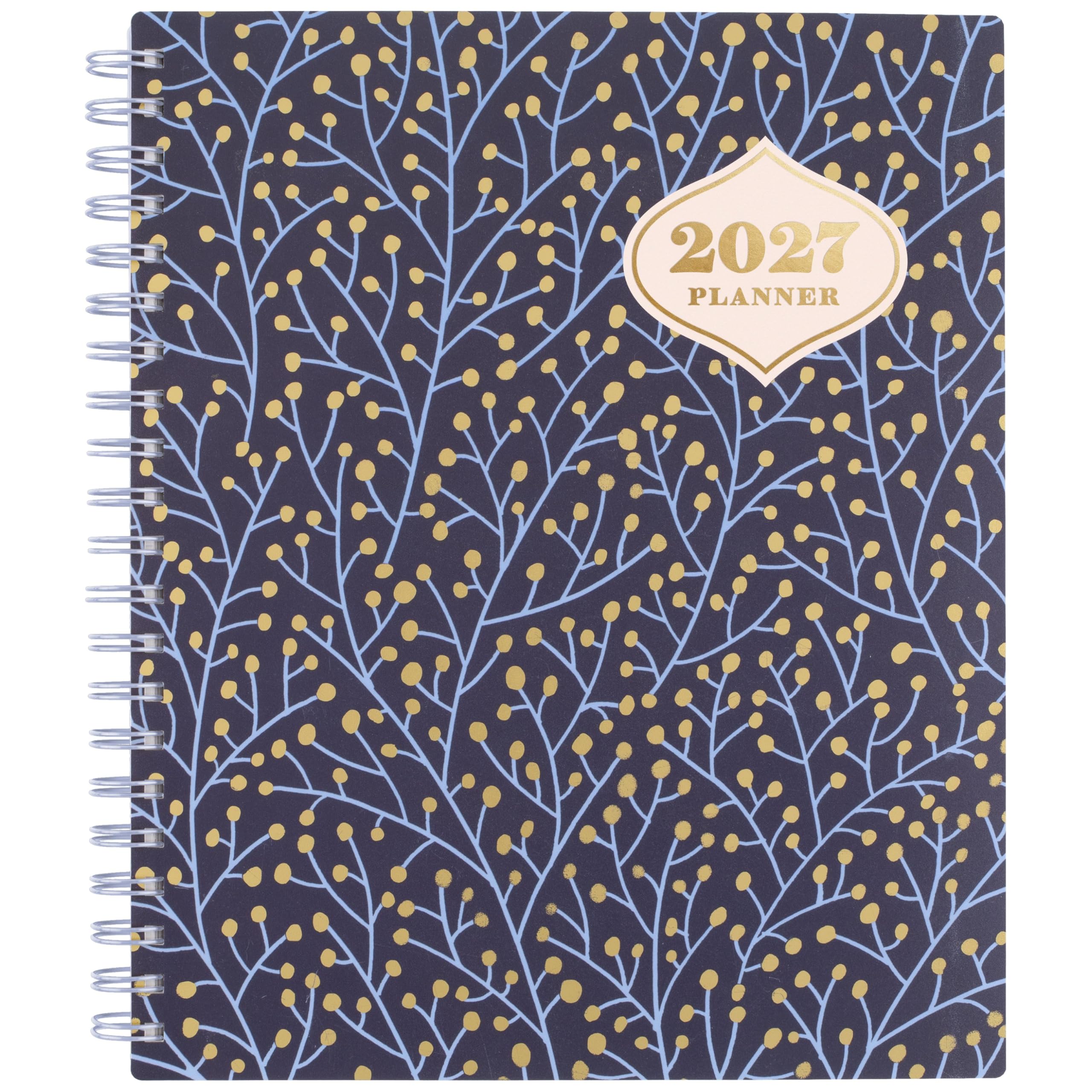 Mead Cambridge, agenda settimanale e mensile, 15 mesi, ottobre-dicembre, 21,6 x 27,9 cm, CatCoq, Berry Branches (CC01-905-27)