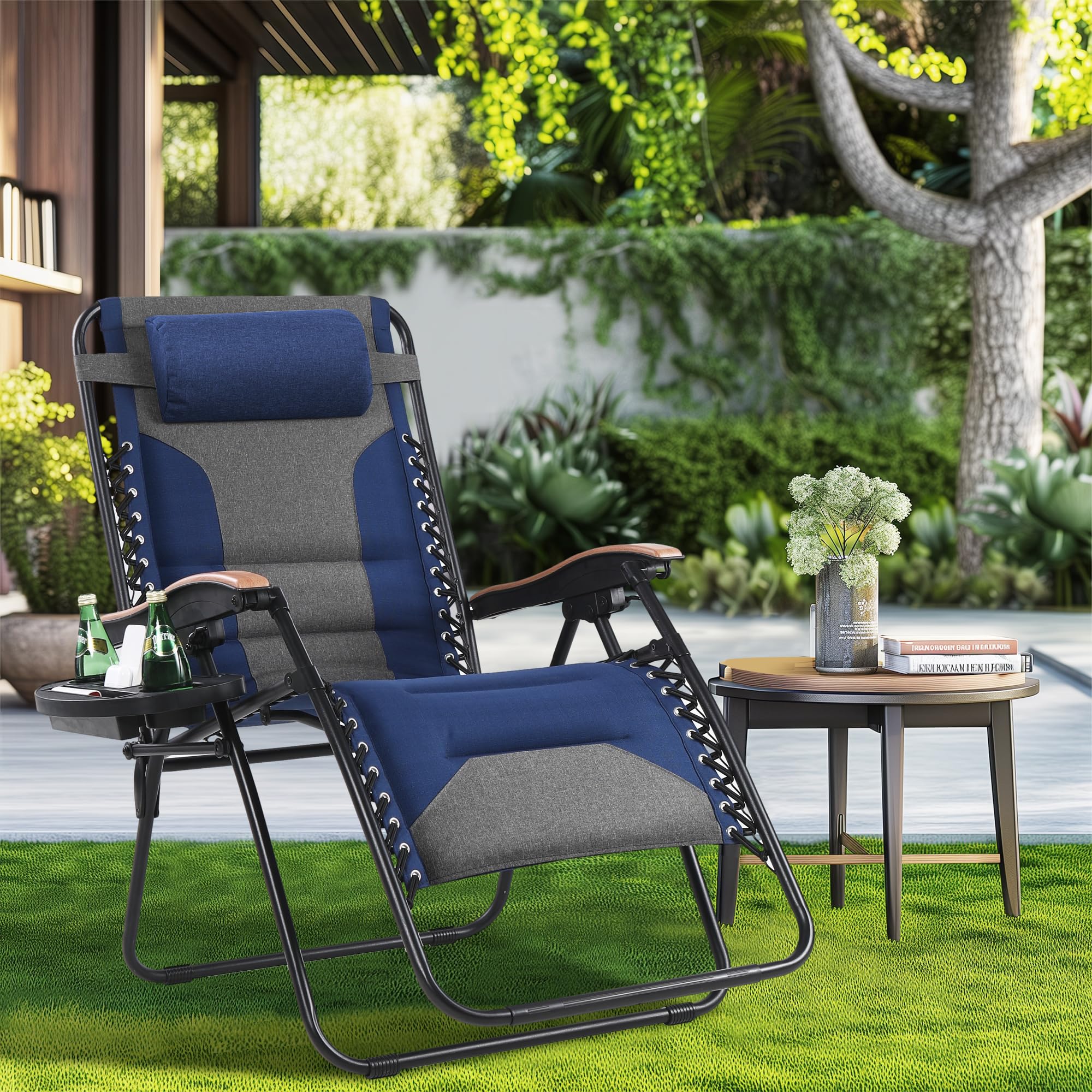 MAISON ARTS Oversized XXL Padded Zero Gravity Chair